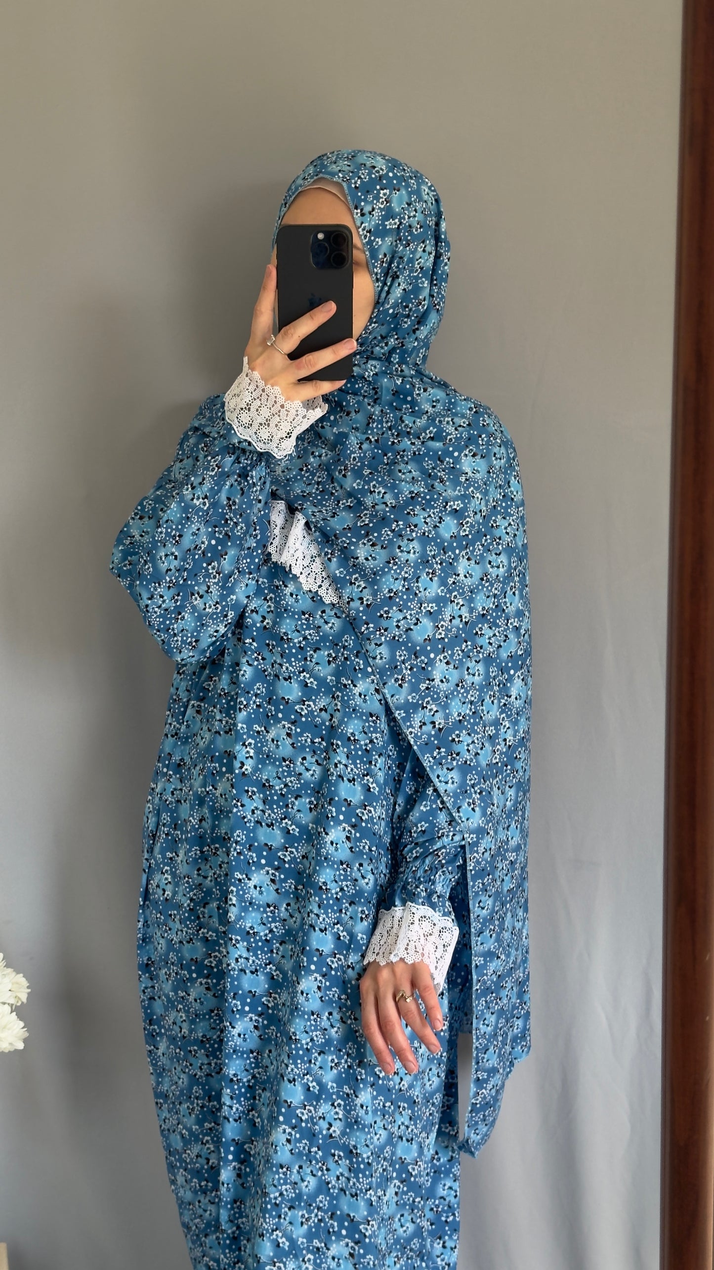 Elegant Prayer Dress, Prayer Outfit, Maxi Dress, Khimar, Islamic Dress, Prayer Abaya, Prayer set, Islamic gift, PrayerHijab, Umrah Abaya, Ramadan Abaya, One Size Prayer Dress