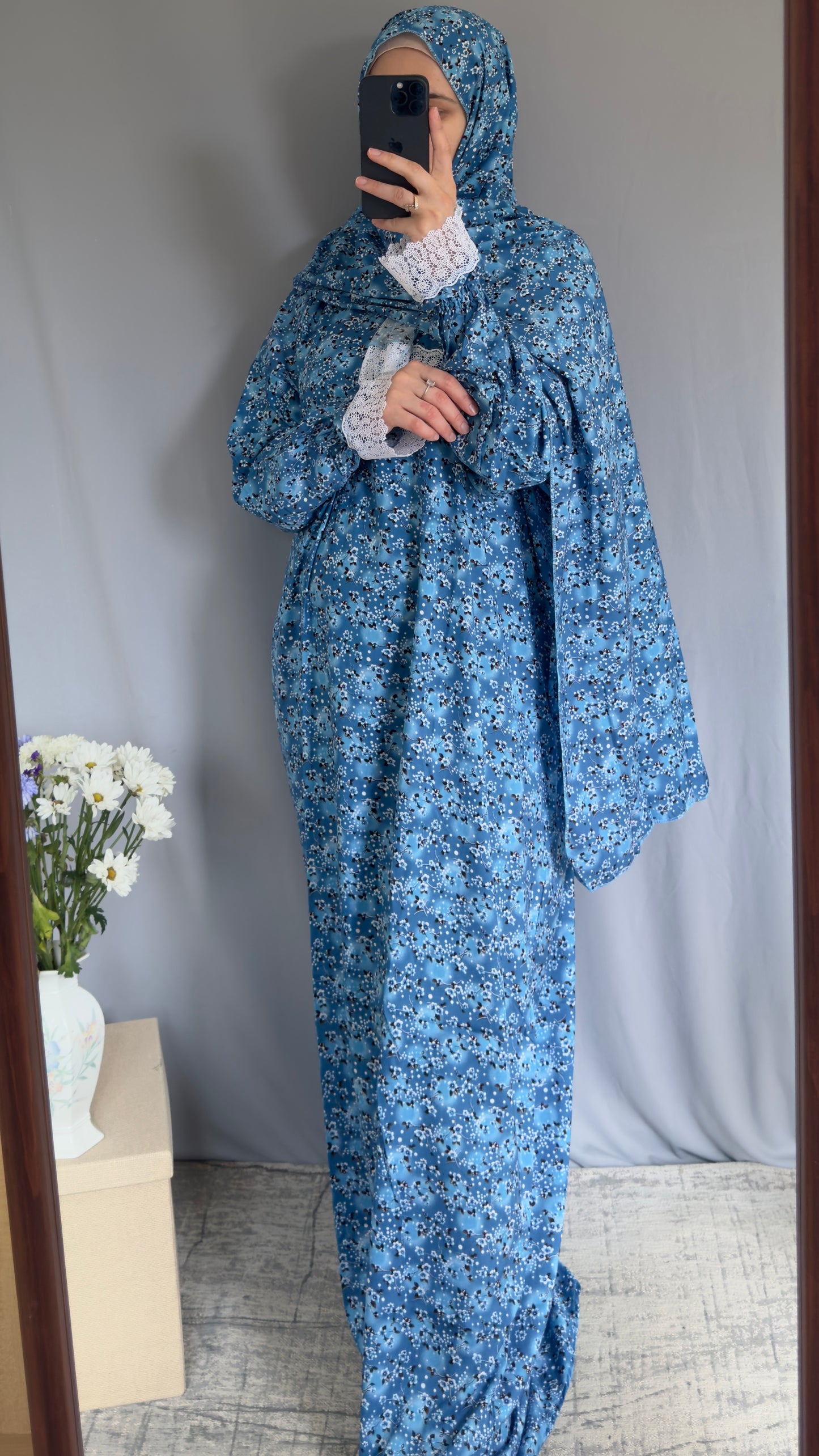 Elegant Prayer Dress, Prayer Outfit, Maxi Dress, Khimar, Islamic Dress, Prayer Abaya, Prayer set, Islamic gift, PrayerHijab, Umrah Abaya, Ramadan Abaya, One Size Prayer Dress
