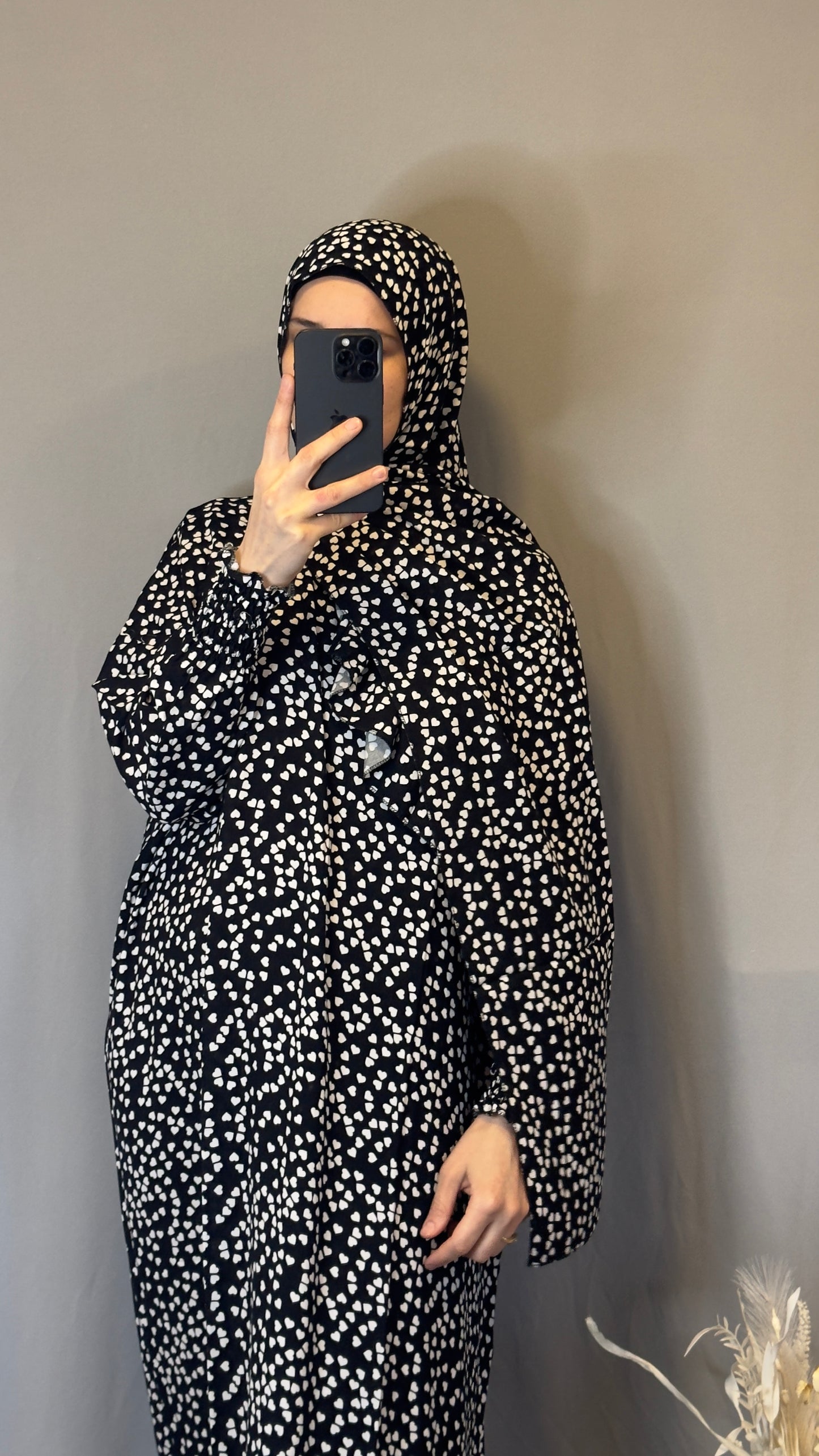 Black Prayer Hijab / Overhead Abaya / Prayer Abaya Set / Prayer Dress for Woman / Prayer Clothes Muslim / Prayer Gown / Prayer Outfit/ Salah Dress / Namaz Dress / Islamic Gift / Umrah Dress