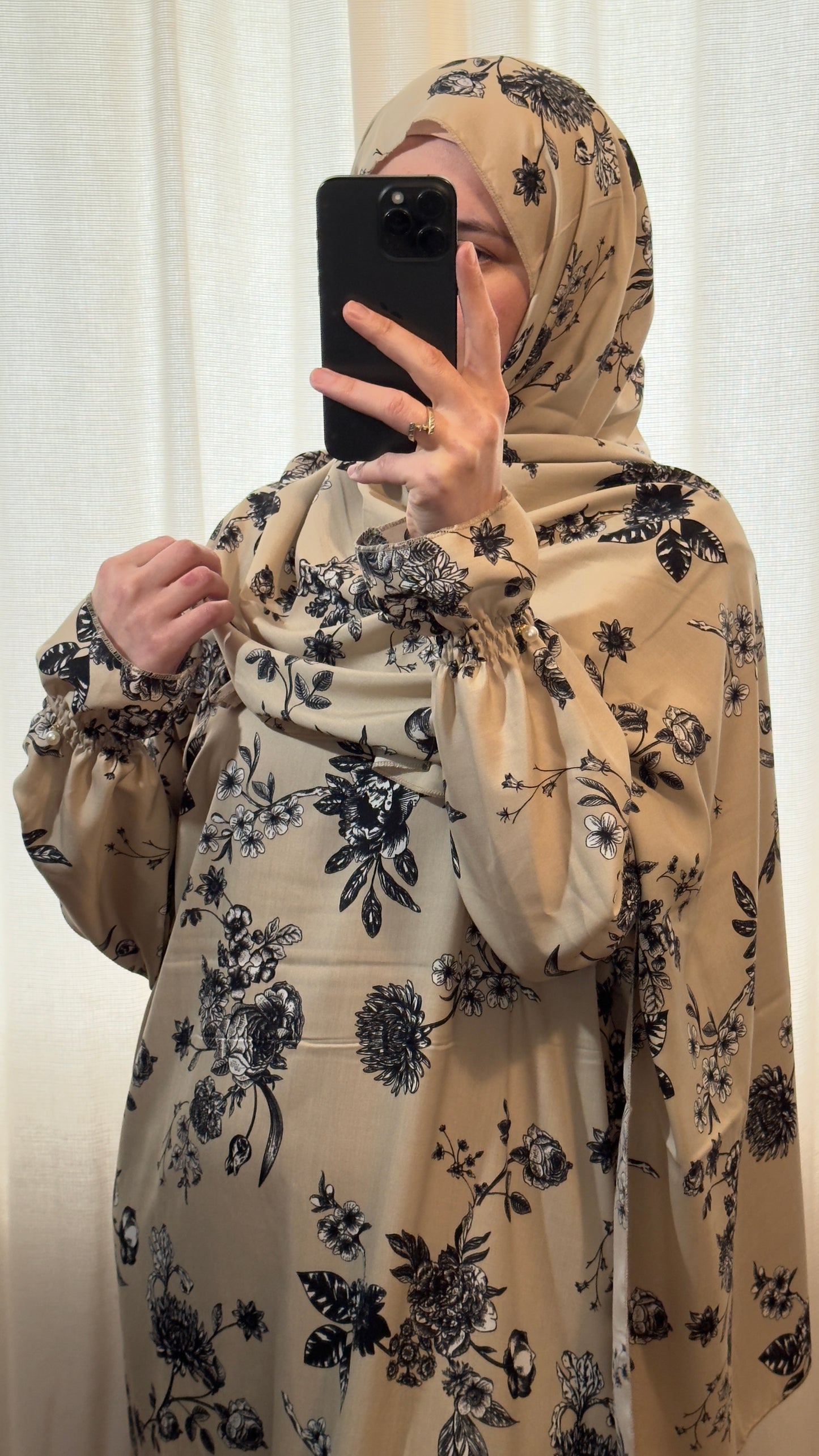 Beige Prayer Dress / Overhead Abaya / Prayer Abaya Set / Prayer Dress for Woman / Prayer Clothes Muslim / Prayer Gown / Prayer Outfit/ Salah Dress / Namaz Dress