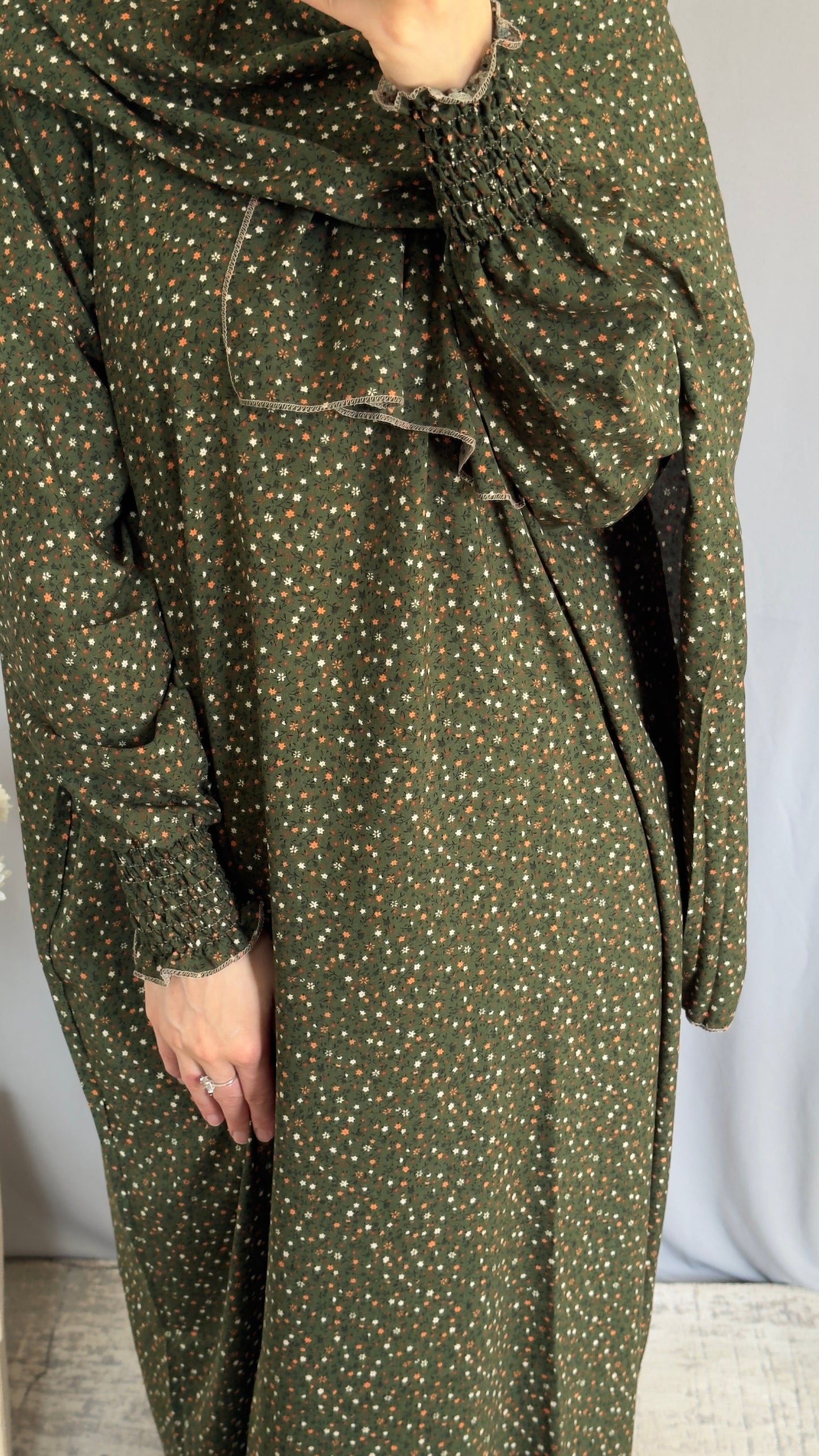Elegant Prayer Dress, Prayer Outfit, Maxi Dress, Khimar, Islamic Dress, Prayer Abaya, Prayer set, Islamic gift, PrayerHijab, Umrah Abaya, Ramadan Abaya, One Size Prayer Dress