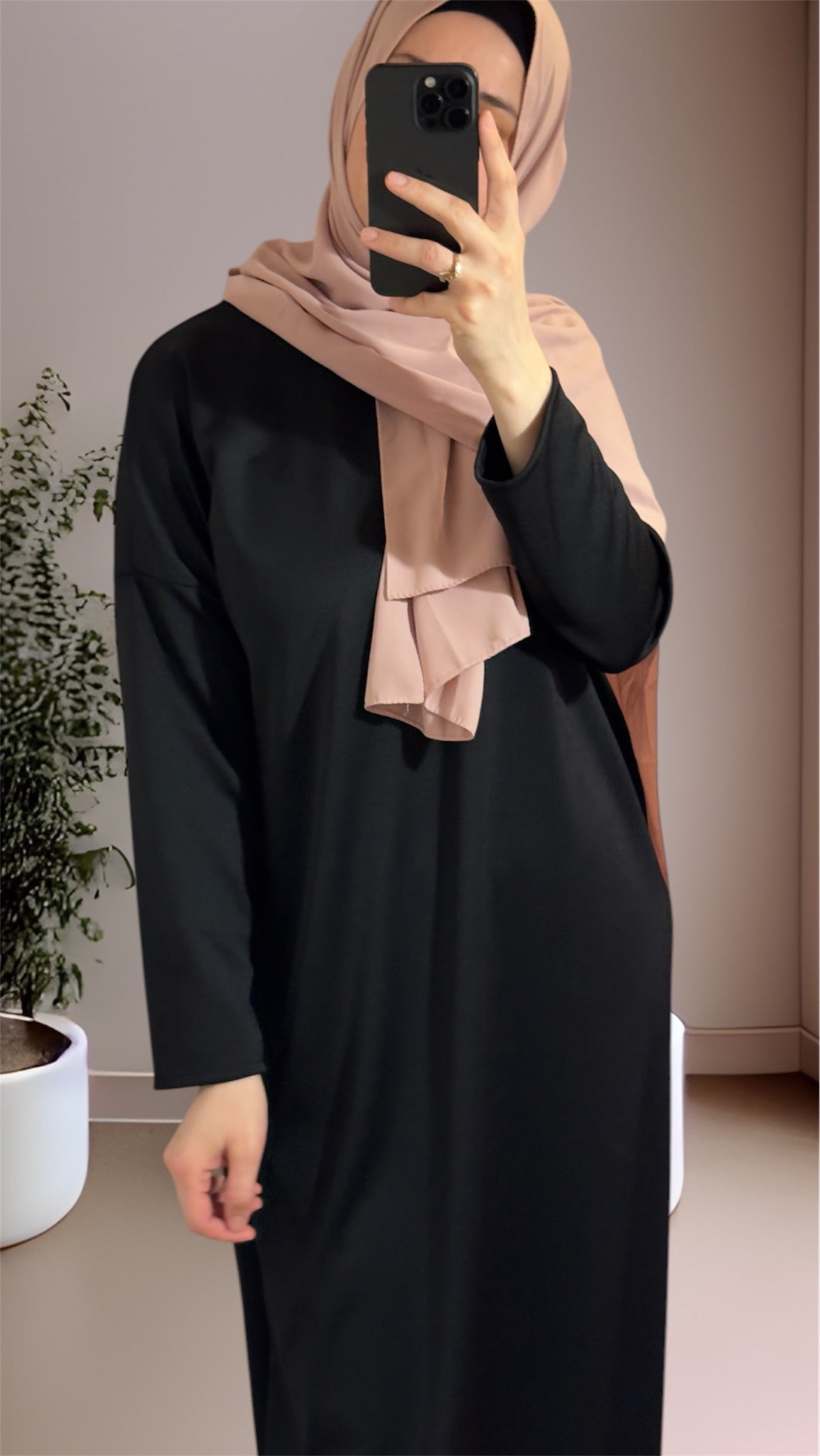 Black Abaya, Maxi Dress, Solid Abaya, Muslim Women long Dress, Islamic Dress, Hijab, long Sleeve Dress, Kaftan, Modest Clothing, Clothed Abaya