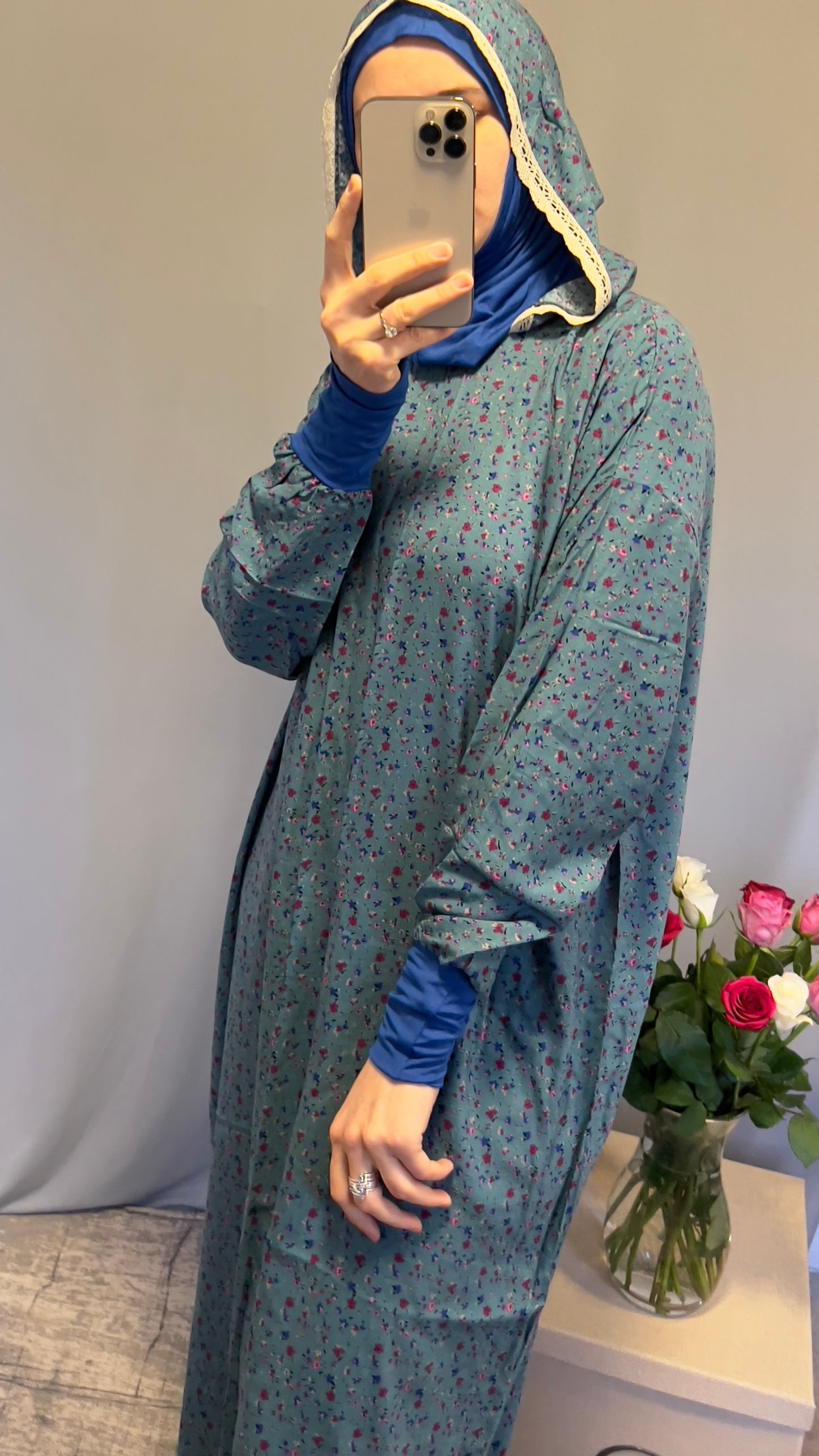 Hooded green Prayer Dress, Prayer Dress Set, High Quility Prayer Dress, Muslim Women Gift, Abaya Full Body Cover Dress, Hajj Dress, Prayer Outfit, Eid Ramadan gift