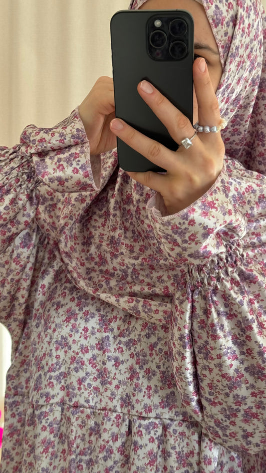 Silk Prayer Dress With Hijab