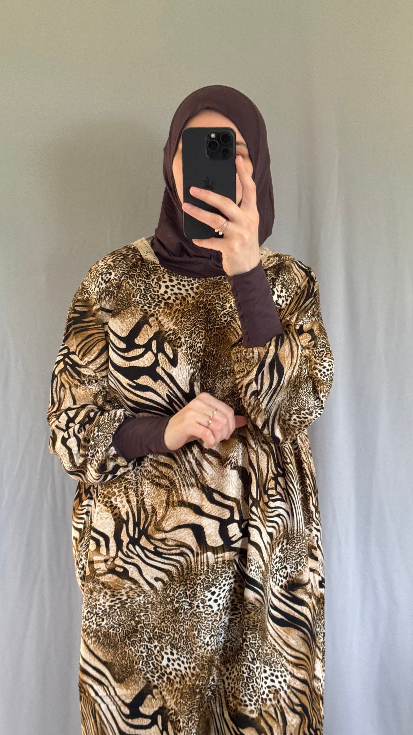 Hooded leopard Prayer Dress, Prayer Dress Set, High Quility Prayer Dress, Muslim Women Gift, Abaya Full Body Cover Dress, Ramadan Dress, Prayer Outfit