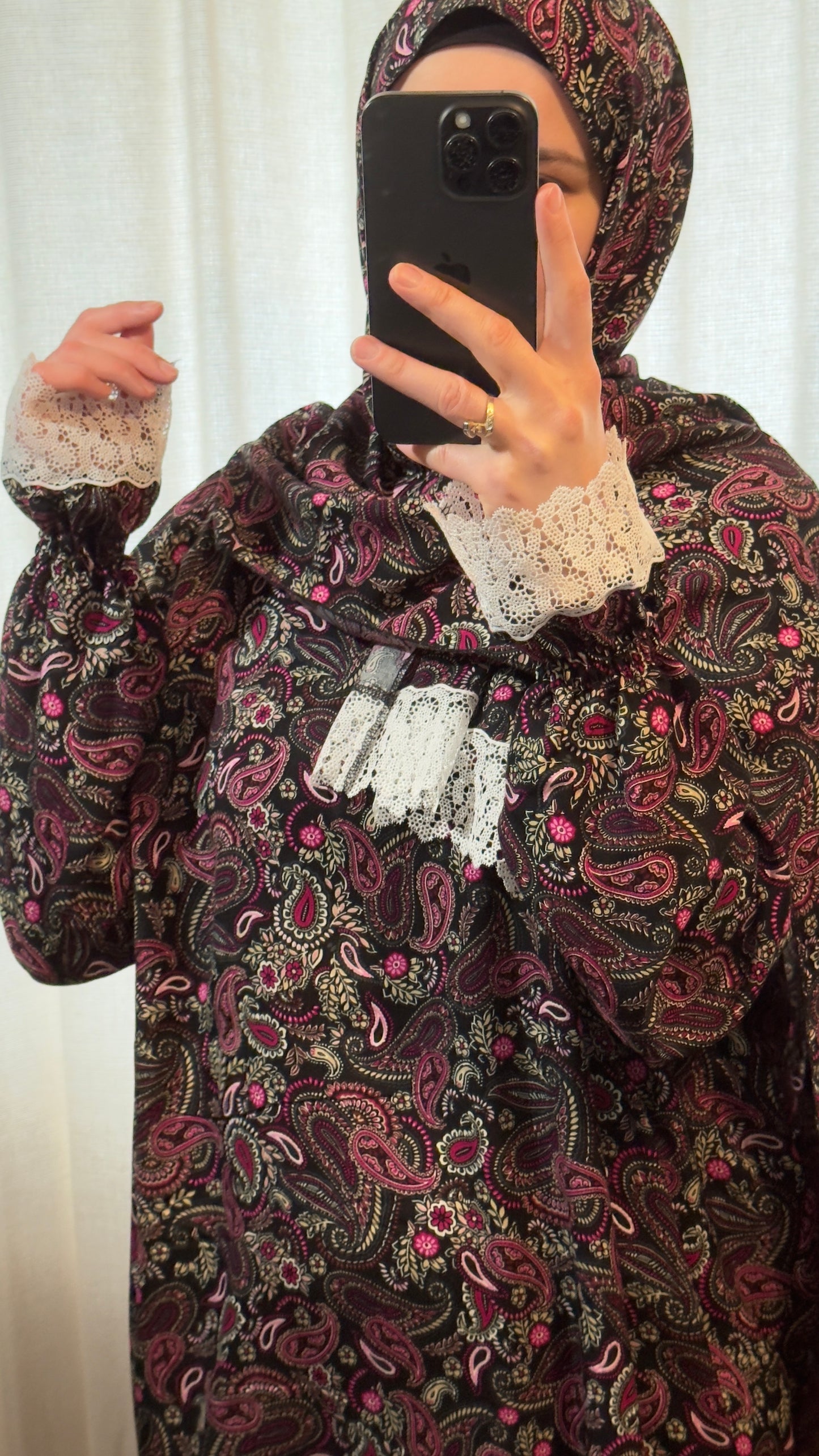 Elegant Cotton Prayer Dress, Prayer clothes for women, Islamic Prayer dress, Prayer Outfit, Prayer Set, Prayer Hijab, Salah dress, Islamic Gift, Muslim clothing, Prayer abaya