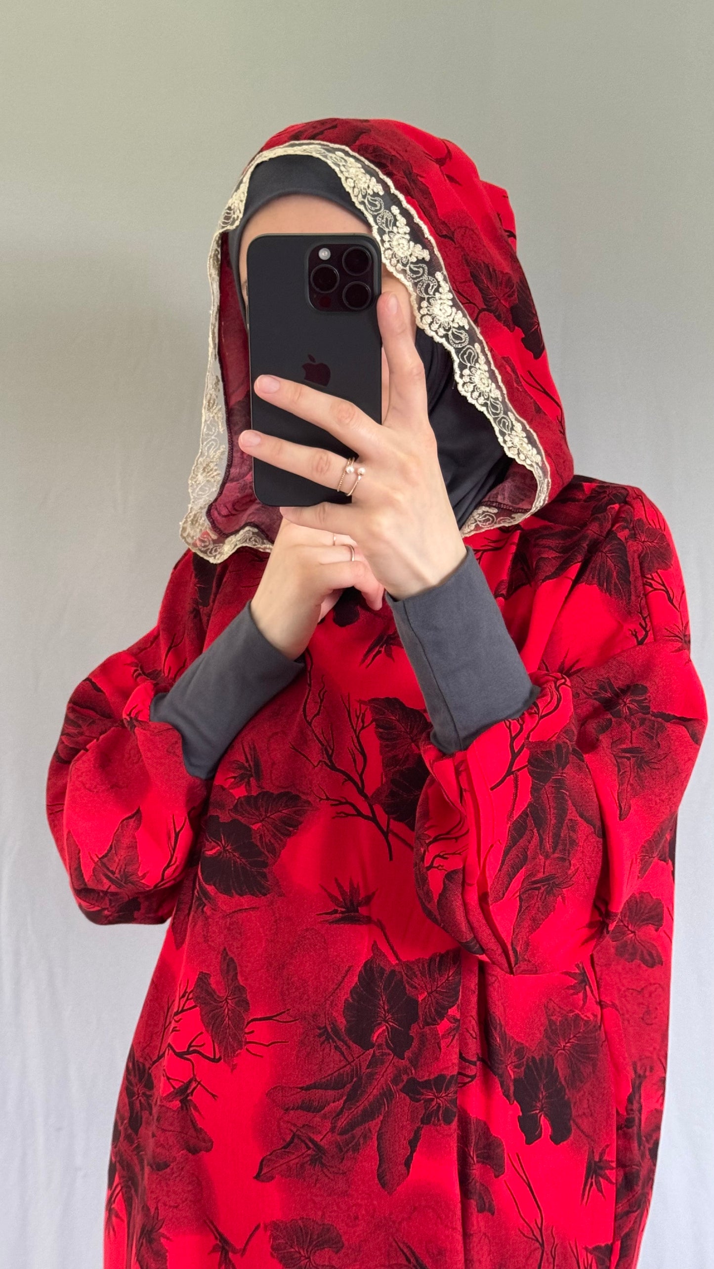 Red Prayer Dress, Prayer Dress Set, High Quility Prayer Dress, Muslim Women Gift, Abaya Full Body Cover Dress, Hajj Dress, Prayer Outfit