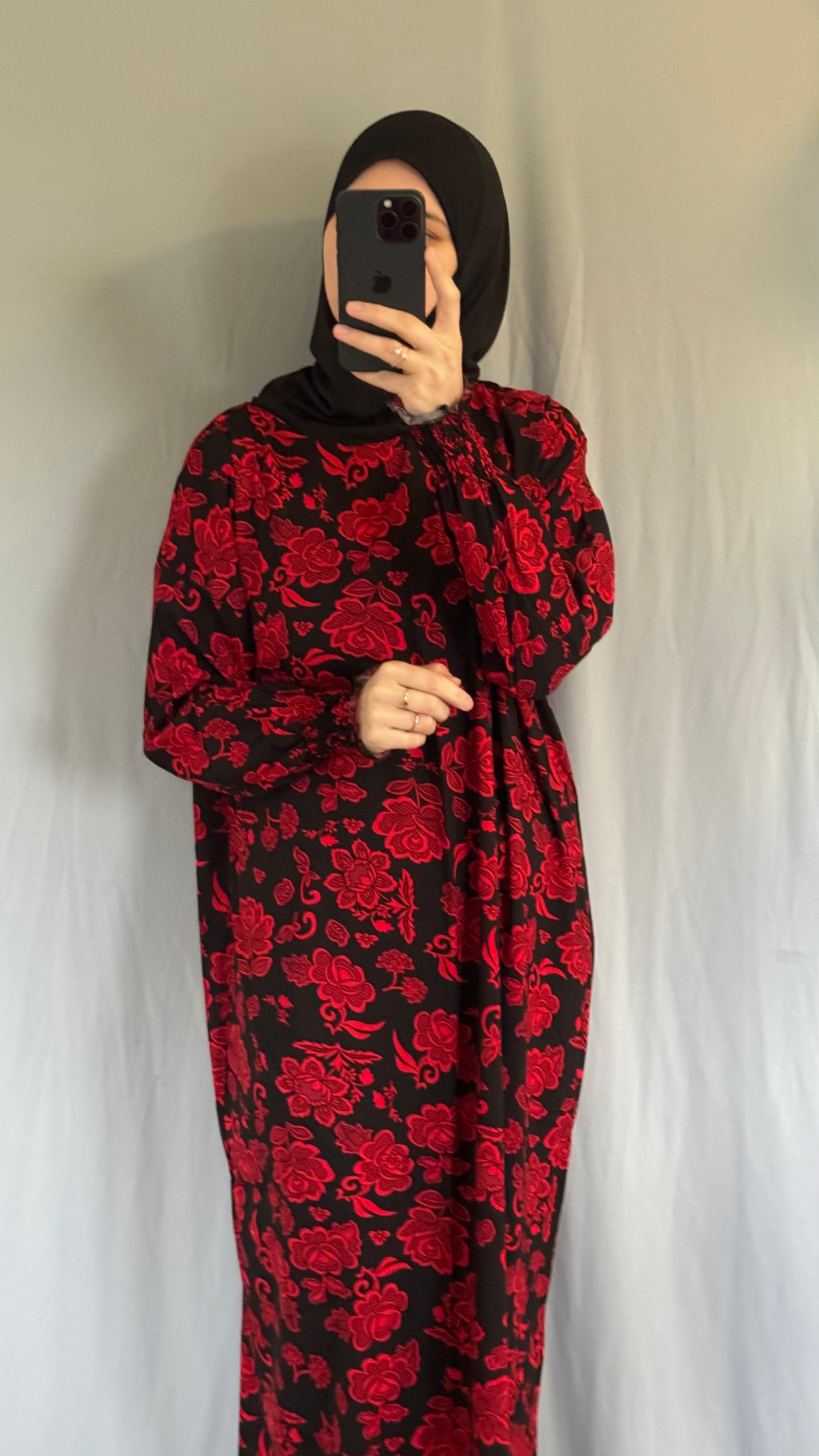 Red Prayer Dress, Prayer Dress Set, High Quility Prayer Dress, Muslim Women Gift, Abaya Full Body Cover Dress, Hajj Dress, Prayer Outfit