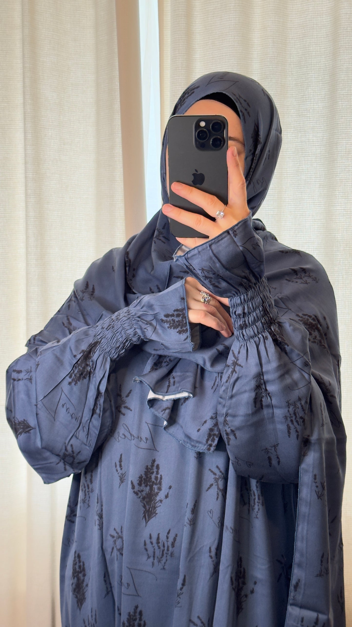 Luxury Blue Prayer Dress, Islamic Prayer dress, Prayer abaya, Prayer clothes for women, Prayer Outfit, Prayer Set, Prayer Hijab, Salah dress, Islamic Gift, Muslim clothing,