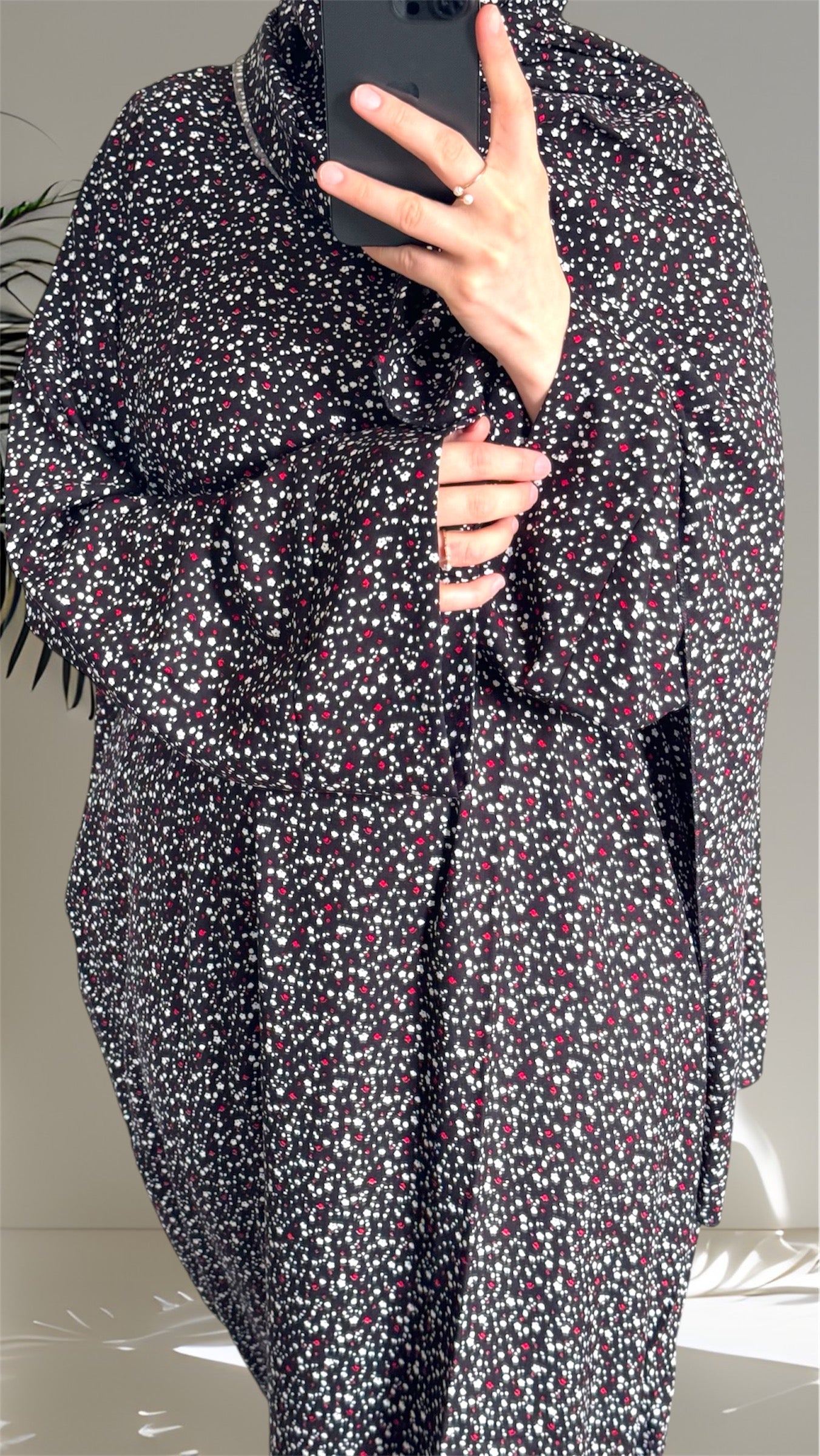 Floral Abaya, Maxi Dress, prayer abaya, Muslim Women long Dress, Islamic Dress, Hijab, long Sleeve Dress, Kaftan, Modest Clothing, Clothed Abaya