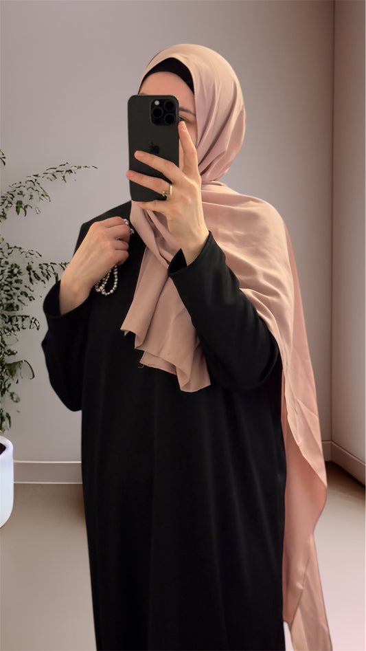 Black Abaya, Maxi Dress, Solid Abaya, Muslim Women long Dress, Islamic Dress, Hijab, long Sleeve Dress, Kaftan, Modest Clothing, Clothed Abaya