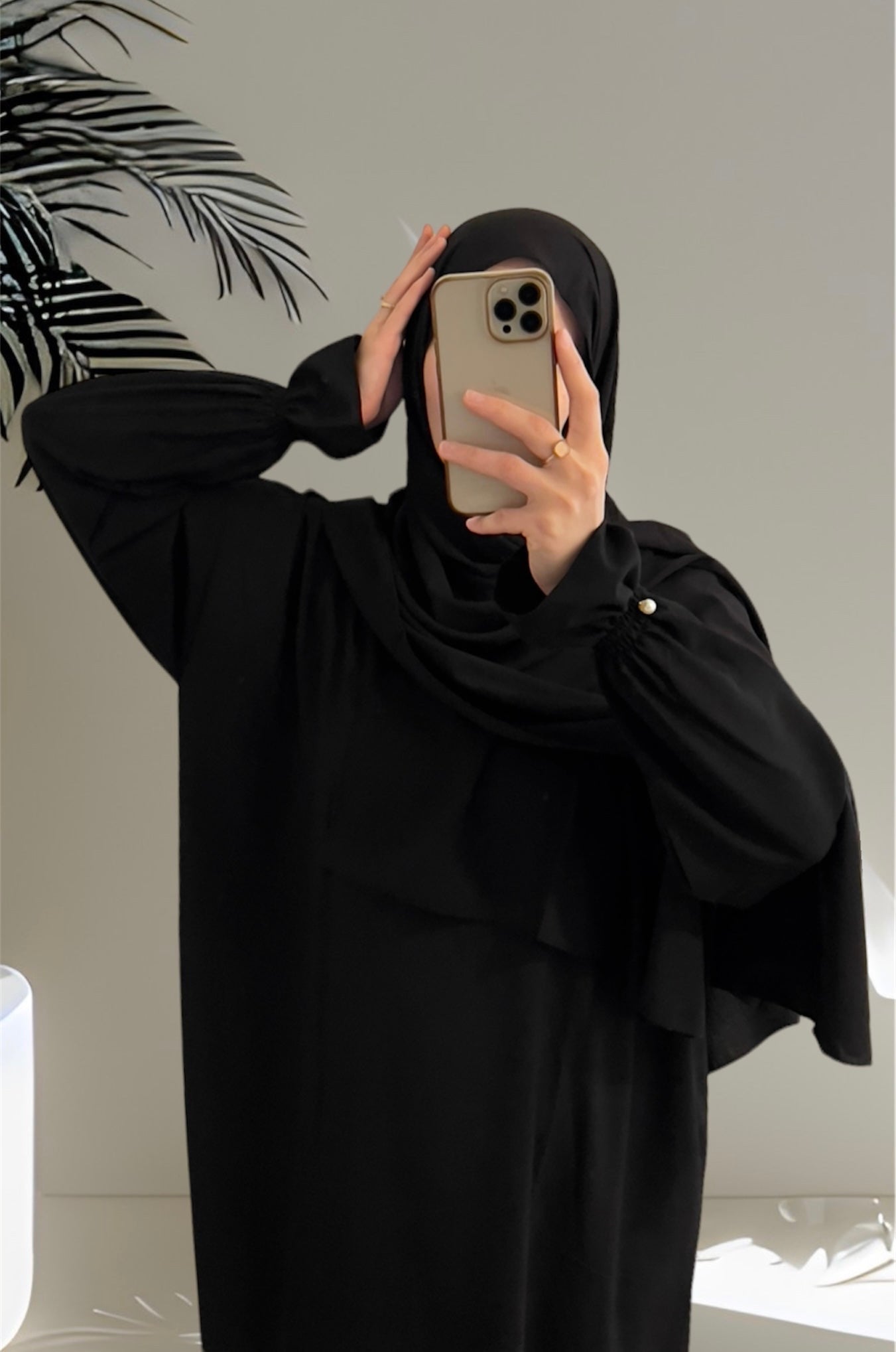 Black Prayer Dress with Cotton Lace/ Overhead Abaya / Prayer Abaya Set / Prayer Dress for Woman / Prayer Clothes Muslim / Prayer Gown / Prayer Outfit/ Salah Dress / Namaz Dress