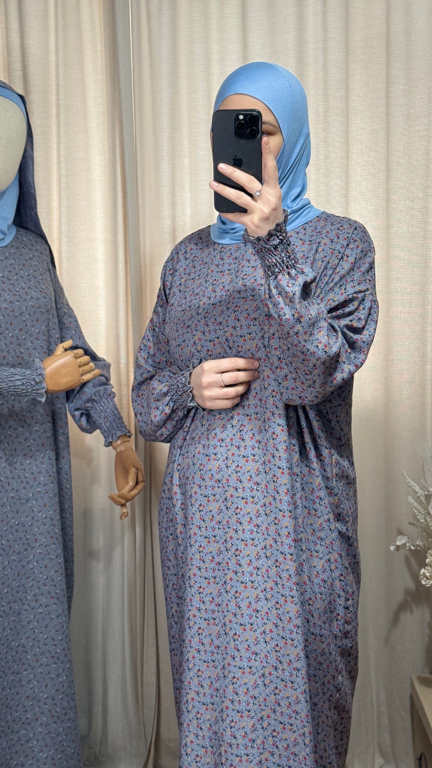 Blue Prayer Dress, Prayer Dress Set, High Quility Prayer Dress, Muslim Women Gift, Abaya Full Body Cover Dress, Hajj Dress, Prayer Outfit, Islamic Gift