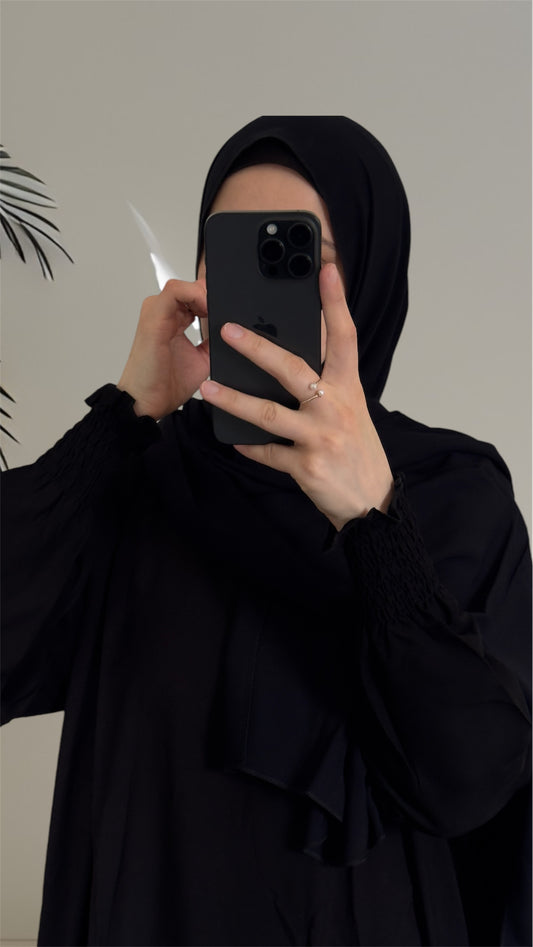 Black Prayer Dress / Overhead Abaya / Prayer Abaya Set / Prayer Dress for Woman / Prayer Clothes Muslim / Prayer Gown / Prayer Outfit/ Salah Dress / Namaz Dress