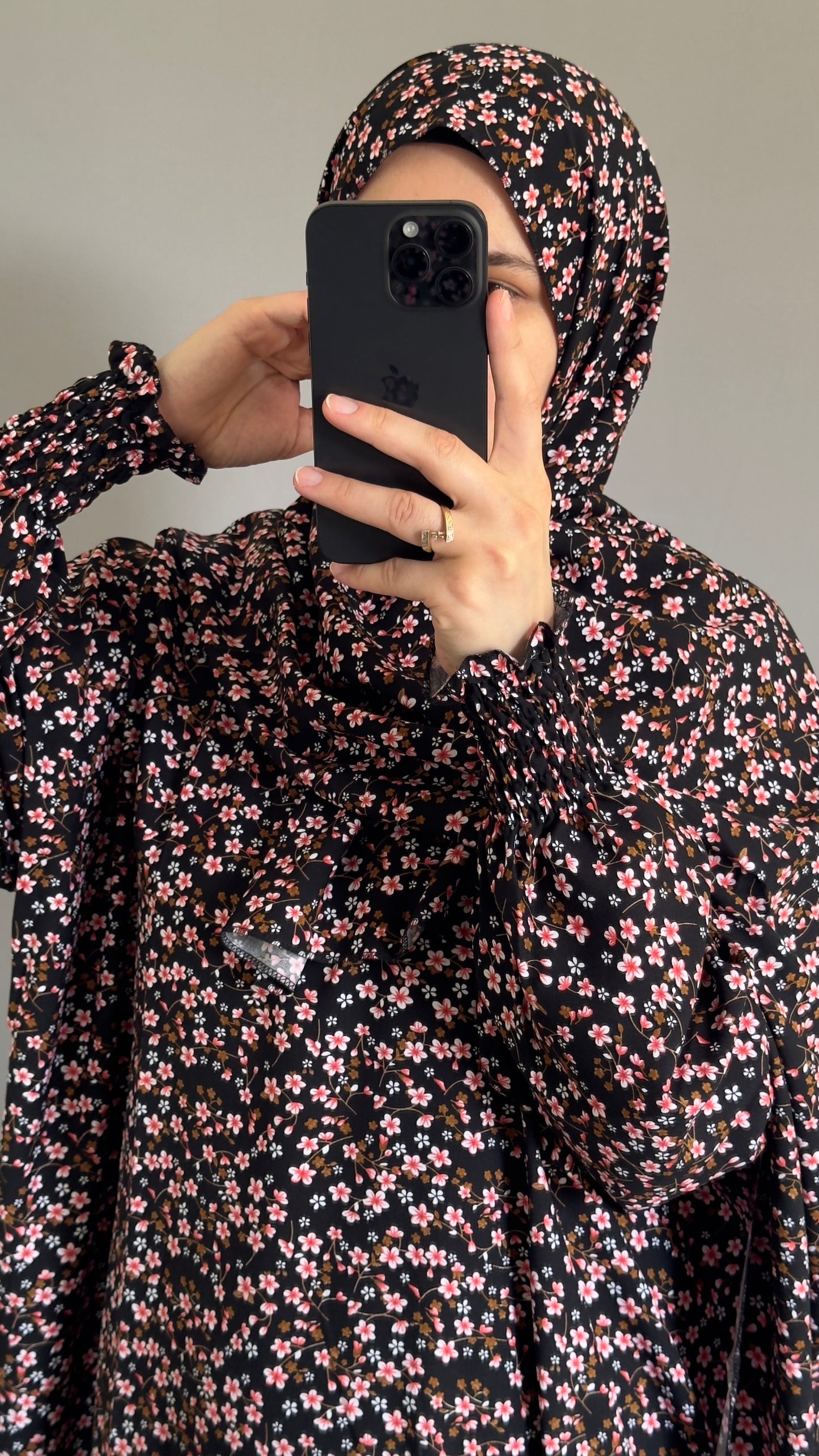 Cotton prayer dress / Modest prayer outfit / Travel-friendly prayer dress / One-size prayer garmen / Hijab-friendly dress for prayer / Prayer Dress with attached Hijab / Prayer Set