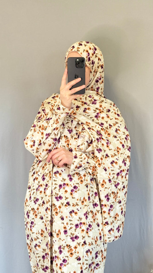 Prayer Abaya Set / Prayer Dress for Woman / Prayer Clothes Muslim / Prayer Gown / Prayer Outfit/ Salah Dress / Namaz Dress / Overhead Abaya