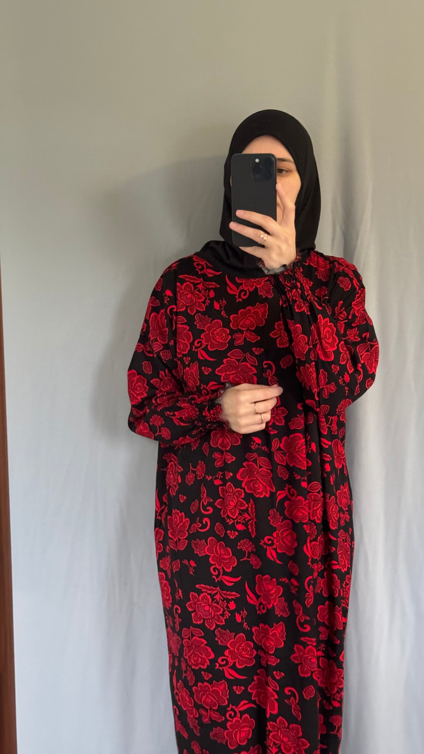 Red Prayer Dress, Prayer Dress Set, High Quility Prayer Dress, Muslim Women Gift, Abaya Full Body Cover Dress, Hajj Dress, Prayer Outfit