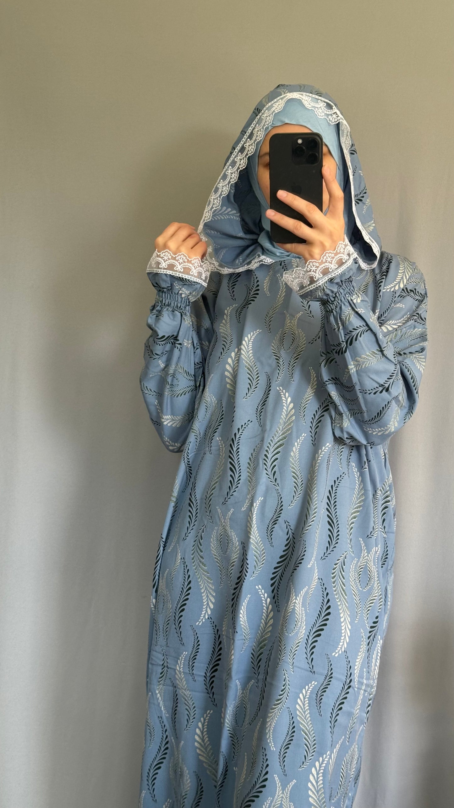 Islamic gift set / Prayer clothing / abaya gift set / clothes for prayer / prayer dress / plus size one piece pray clothes / cotton prayer robe/ prayer abaya ,Hooded Prayer Dress