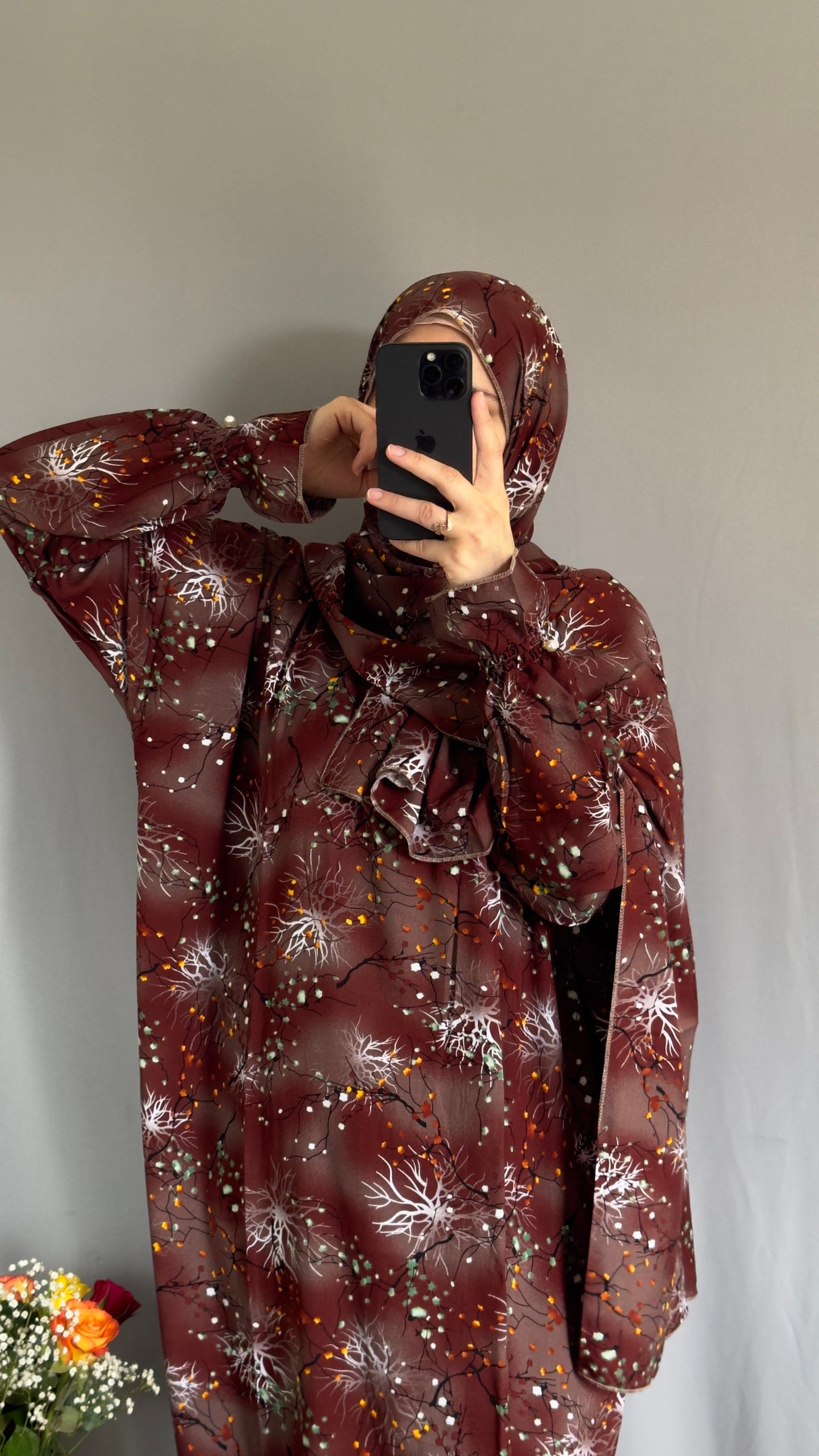 Brown Prayer Dress, Prayer clothes for women, Islamic Prayer dress, Prayer Outfit, Prayer Set, Prayer Hijab, Salah dress, Islamic Gift, Muslim clothing, Prayer abaya, Prayer Wear