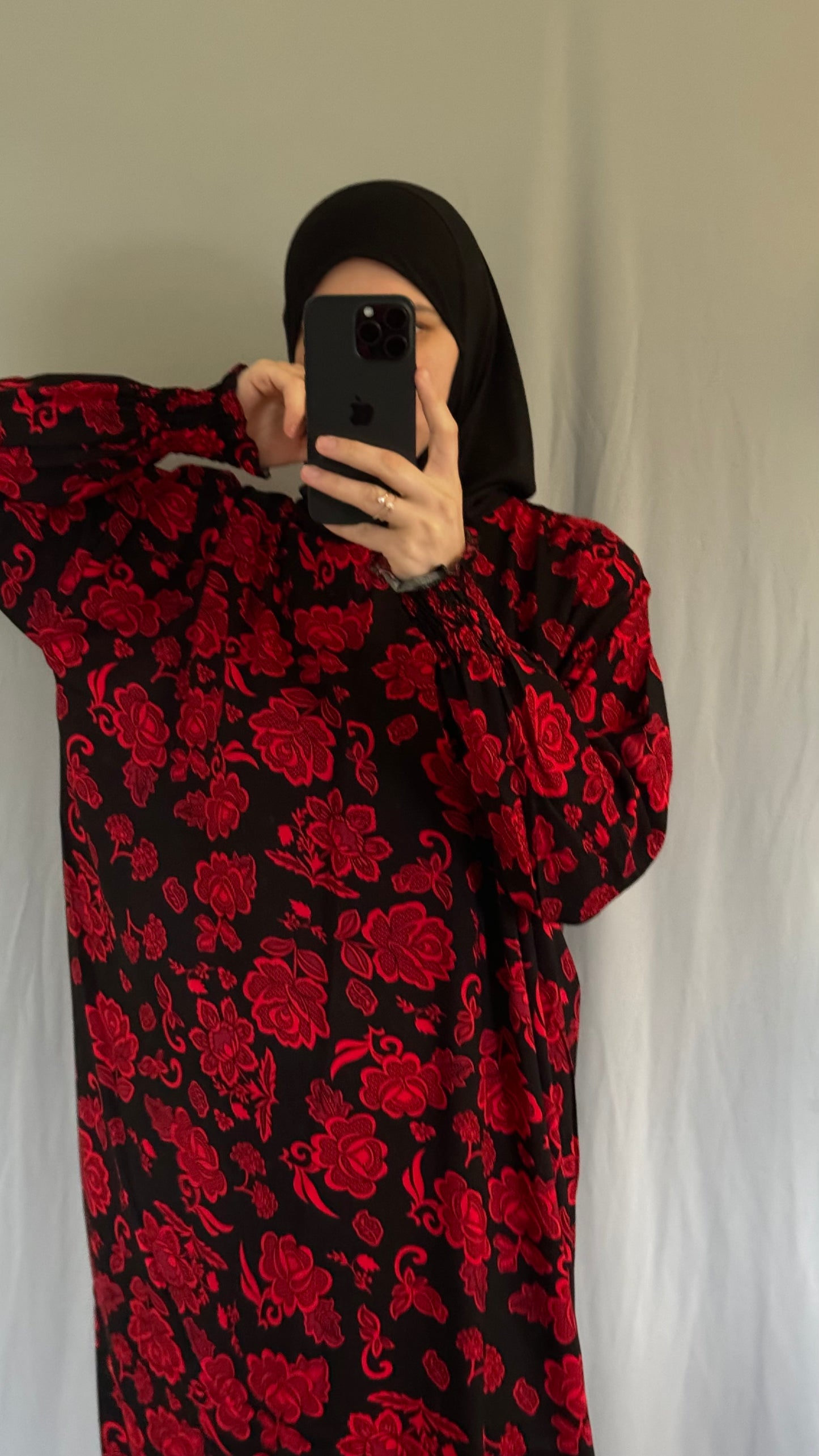 Red Prayer Dress, Prayer Dress Set, High Quility Prayer Dress, Muslim Women Gift, Abaya Full Body Cover Dress, Hajj Dress, Prayer Outfit