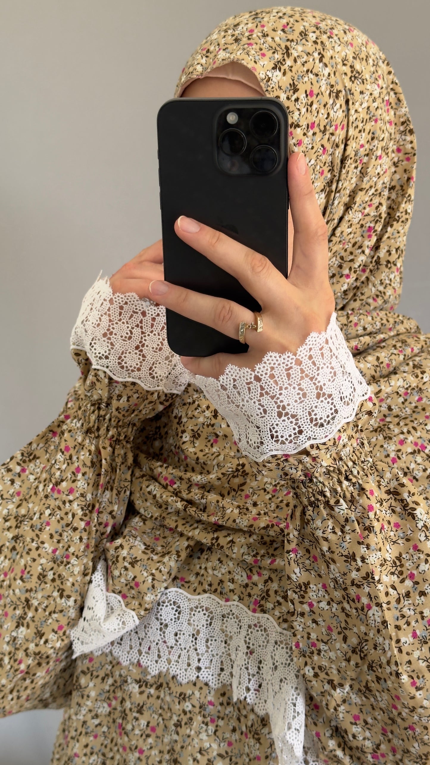 Beige Prayer Dress, Prayer Outfit, Maxi Dress, Khimar, Islamic Dress, Prayer Abaya, Prayer set, Islamic gift, PrayerHijab, Umrah Abaya, Ramadan Abaya, One Size Prayer Dress