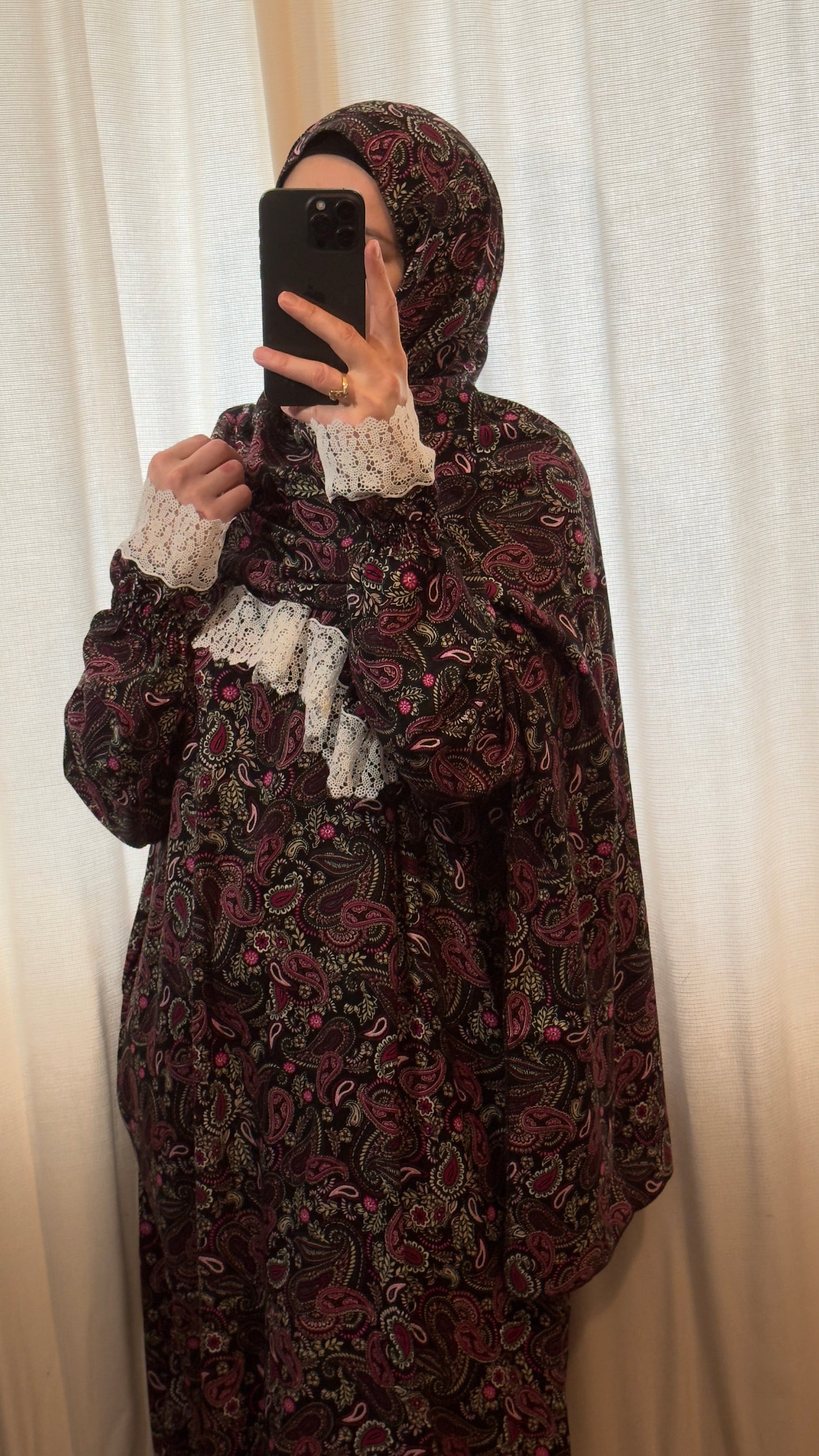 Elegant Cotton Prayer Dress, Prayer clothes for women, Islamic Prayer dress, Prayer Outfit, Prayer Set, Prayer Hijab, Salah dress, Islamic Gift, Muslim clothing, Prayer abaya