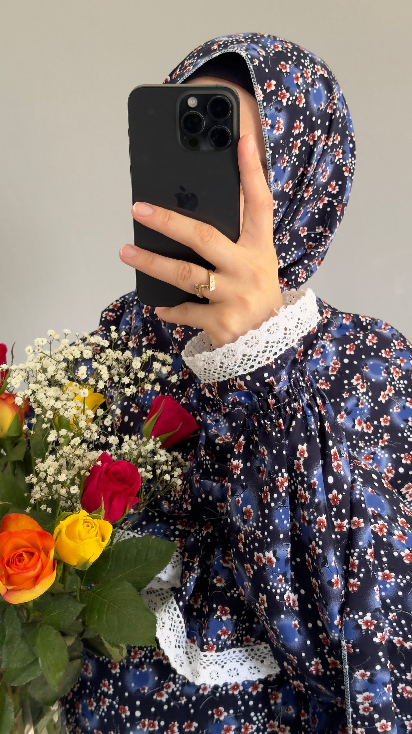 Blue Prayer Dress / Prayer Abaya / muslim one piece prayer garment / Modest prayer outfit