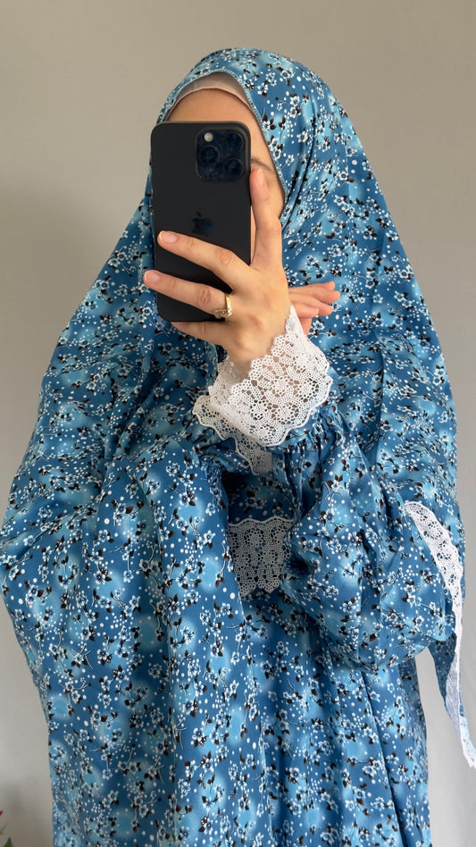 Elegant Prayer Dress, Prayer Outfit, Maxi Dress, Khimar, Islamic Dress, Prayer Abaya, Prayer set, Islamic gift, PrayerHijab, Umrah Abaya, Ramadan Abaya, One Size Prayer Dress