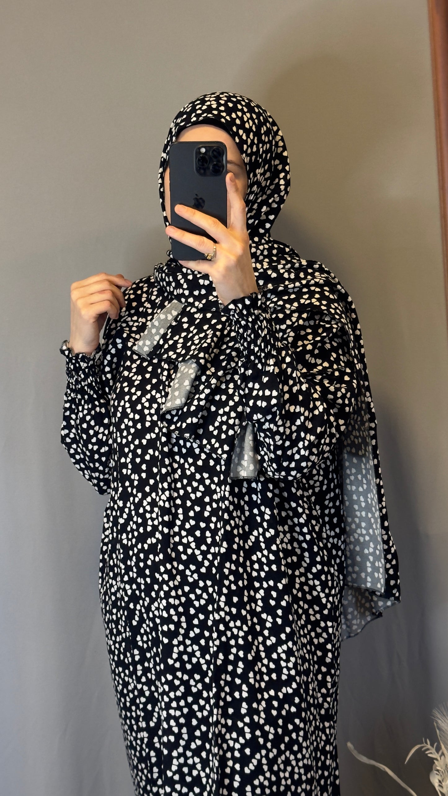Black Prayer Hijab / Overhead Abaya / Prayer Abaya Set / Prayer Dress for Woman / Prayer Clothes Muslim / Prayer Gown / Prayer Outfit/ Salah Dress / Namaz Dress / Islamic Gift / Umrah Dress