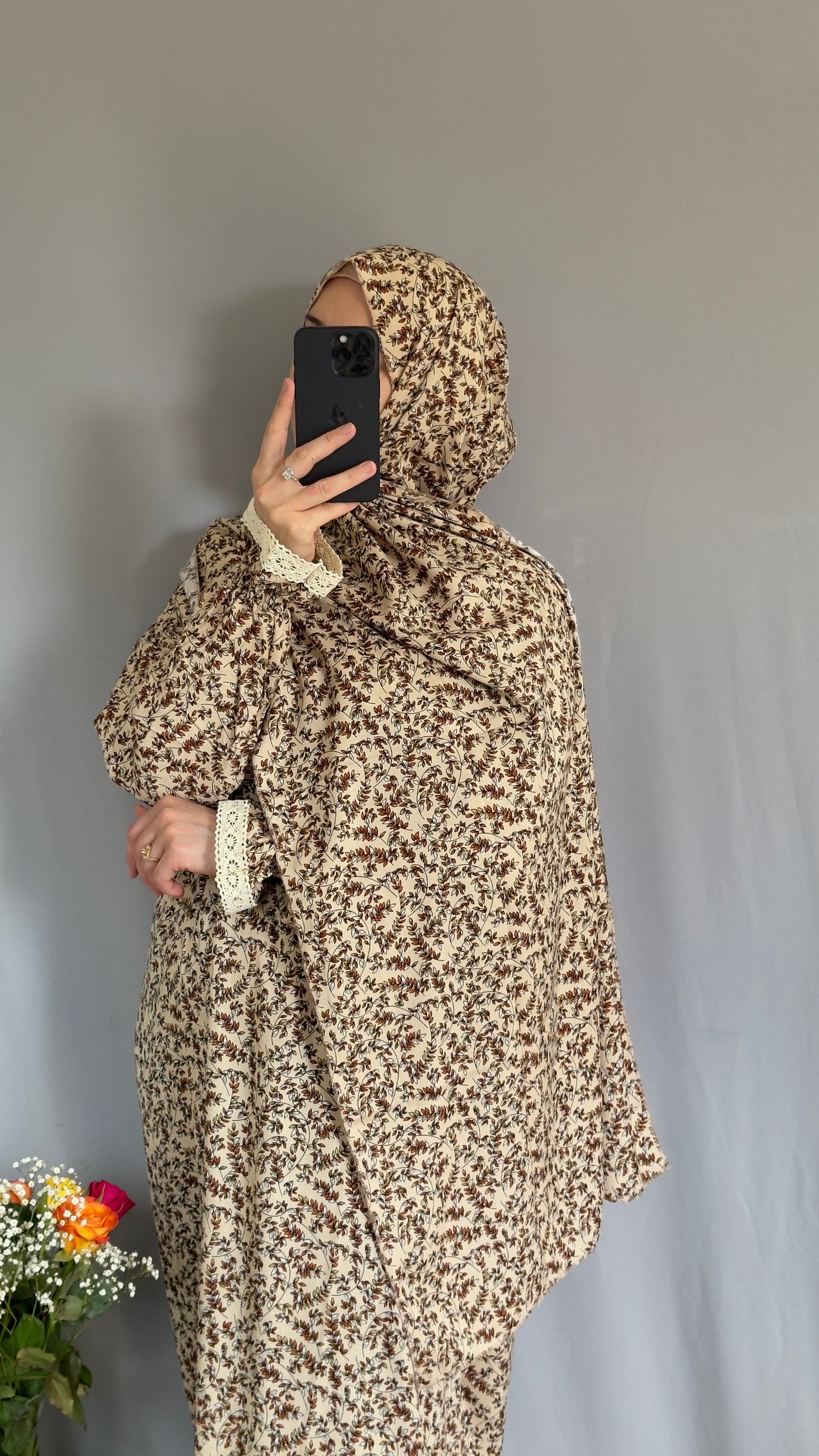 Beige Prayer Dress, Prayer clothes for women, Islamic Prayer dress, Prayer Outfit, Prayer Set, Prayer Hijab, Salah dress, Islamic Gift, Muslim clothing, Prayer abaya, Prayer Wear
