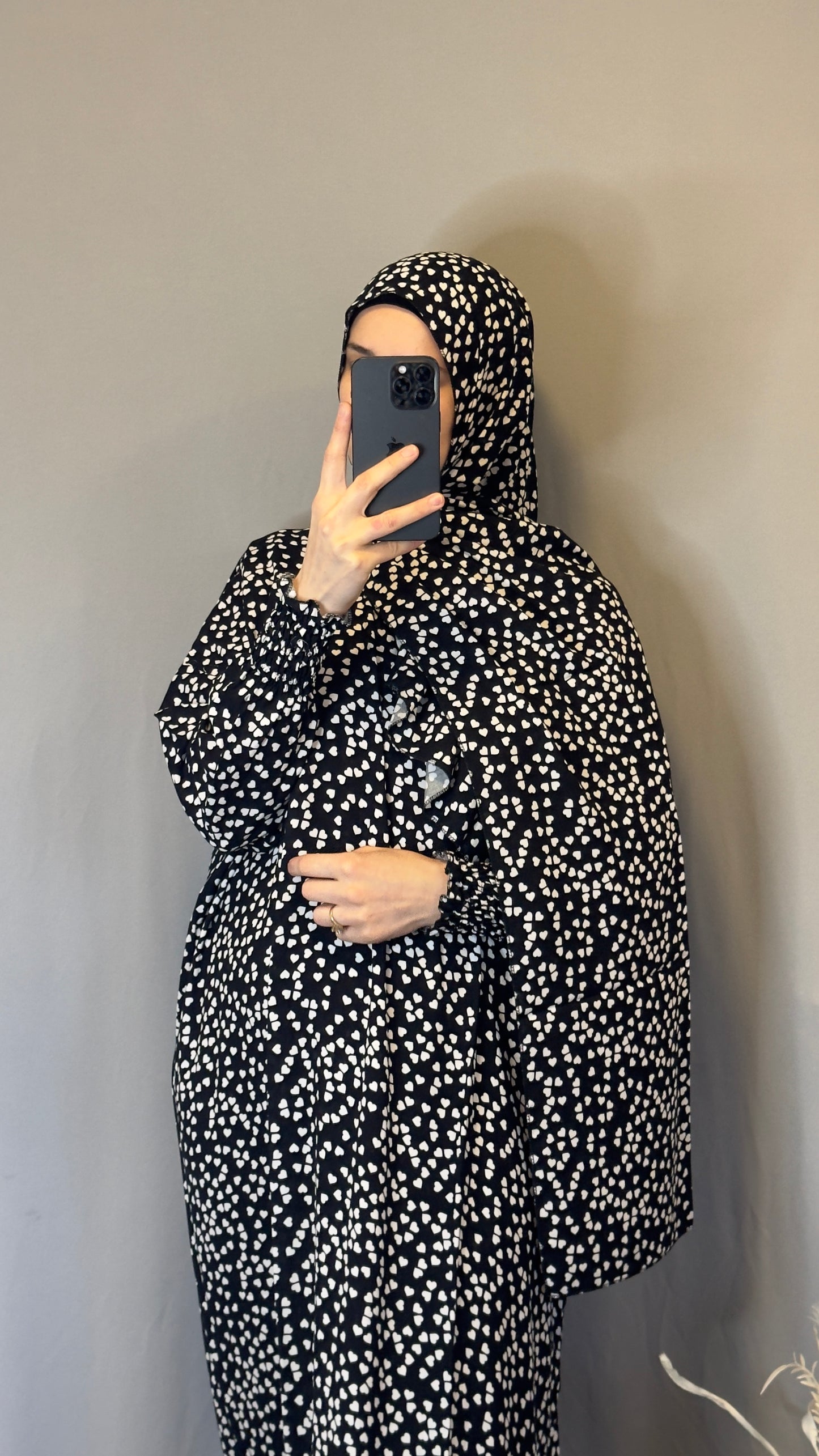 Black Prayer Hijab / Overhead Abaya / Prayer Abaya Set / Prayer Dress for Woman / Prayer Clothes Muslim / Prayer Gown / Prayer Outfit/ Salah Dress / Namaz Dress / Islamic Gift / Umrah Dress