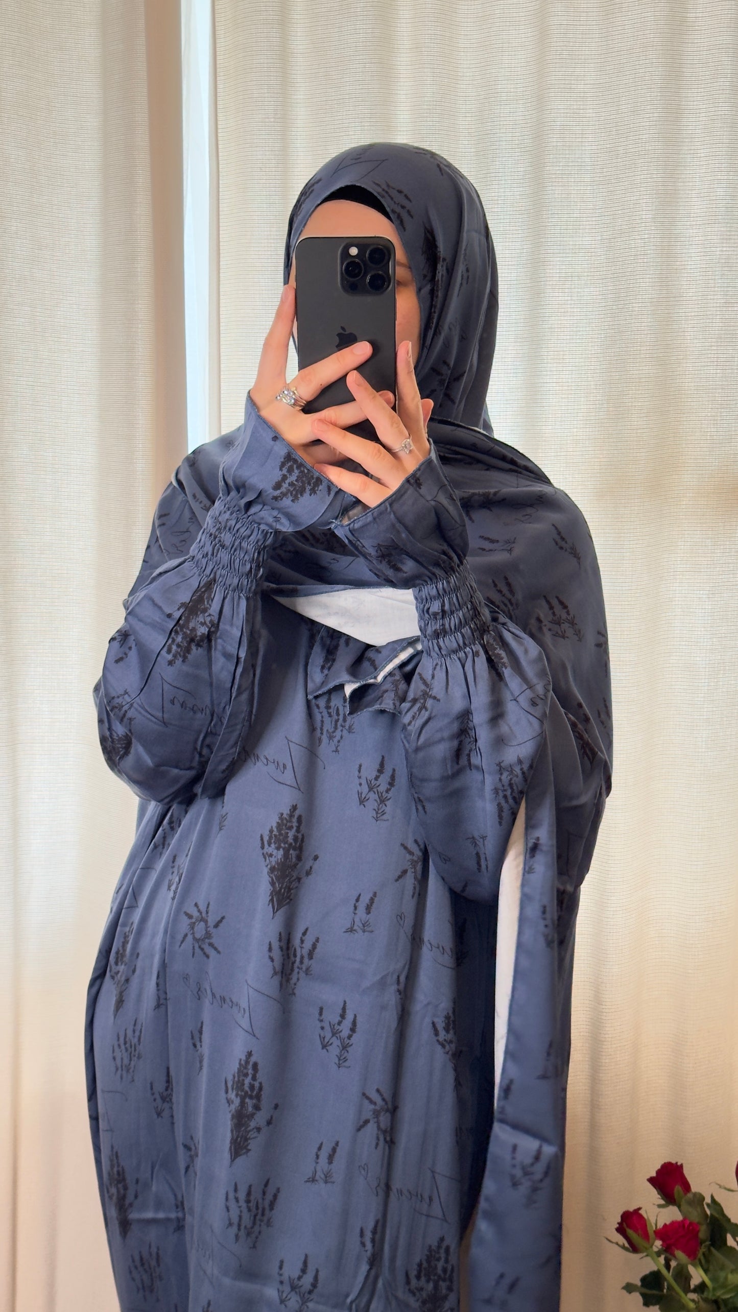 Luxury Blue Prayer Dress, Islamic Prayer dress, Prayer abaya, Prayer clothes for women, Prayer Outfit, Prayer Set, Prayer Hijab, Salah dress, Islamic Gift, Muslim clothing,