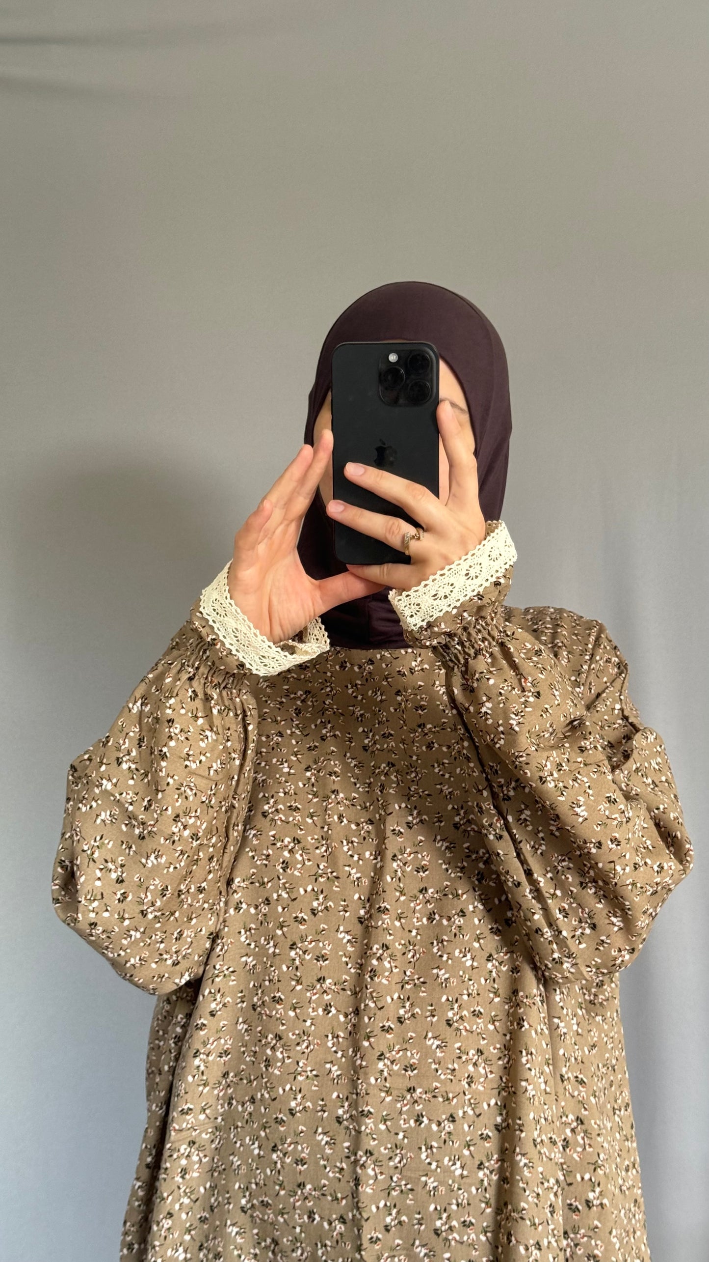 Beige One-Piece Abaya / Muslim Women Prayer Dress, One Piece Prayer dress, Islamic gifts, Salah dress, Prayer set, Prayer outfit,Prayer clothes for women, Islamic Prayer dress, Abaya