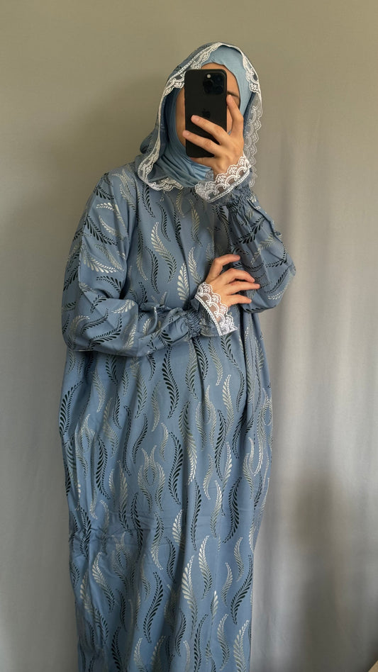 Islamic gift set / Prayer clothing / abaya gift set / clothes for prayer / prayer dress / plus size one piece pray clothes / cotton prayer robe/ prayer abaya ,Hooded Prayer Dress