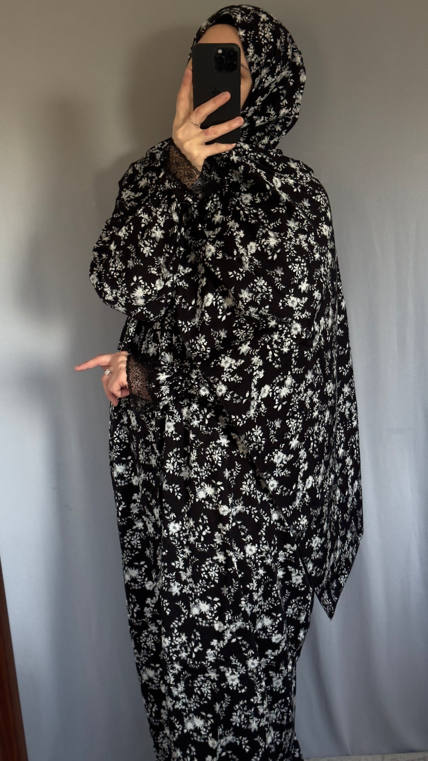 Black Luxury Prayer Dress, Prayer Jilbab, Prayer Abaya, Two Piece Prayer dress muslim, Salah dress, Prayer set, Prayer outfit, Prayer clothes woman, muslim Prayer dress, Islamic gift