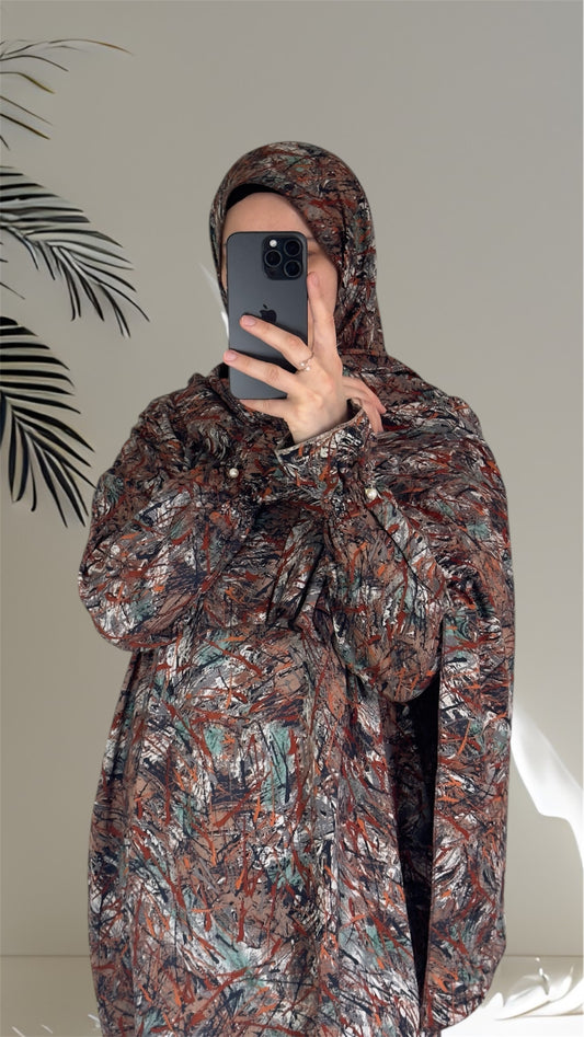 Prayer Abaya Set / Prayer Dress for Woman / Prayer Clothes Muslim / Prayer Gown / Prayer Outfit/ Salah Dress / Namaz Dress / Overhead Abaya