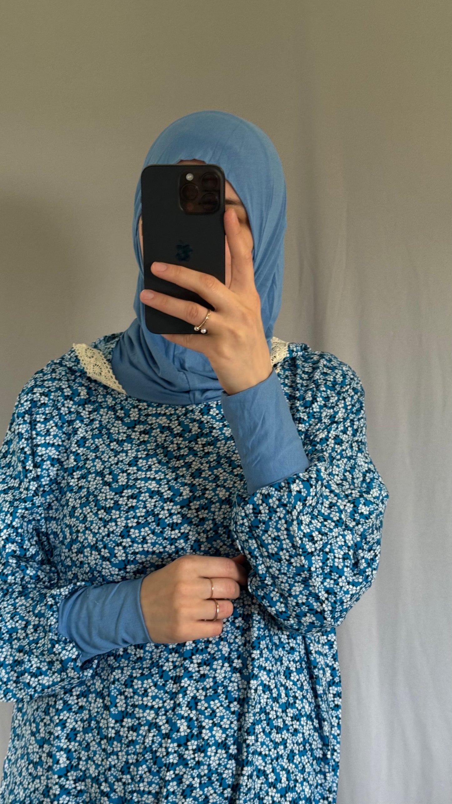 Blue Prayer Dress, Prayer Dress Set, High Quility Prayer Dress, Muslim Women Gift, Abaya Full Body Cover Dress, Hajj Dress, Prayer Outfit