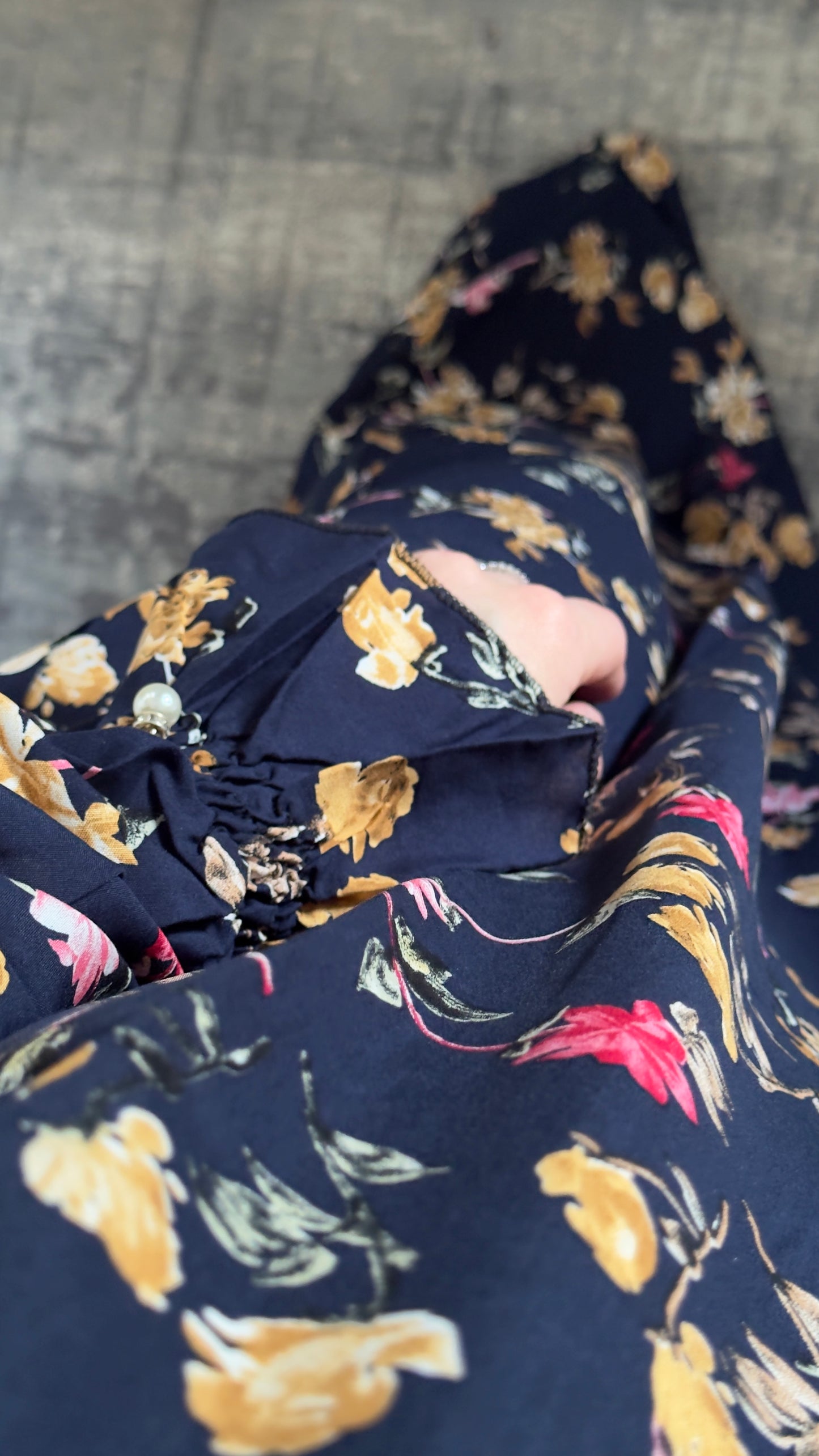 Navy Blue Prayer Dress / Overhead Abaya / Prayer Abaya Set / Prayer Dress for Woman / Prayer Clothes Muslim / Prayer Gown / Prayer Outfit/ Salah Dress / Namaz Dress