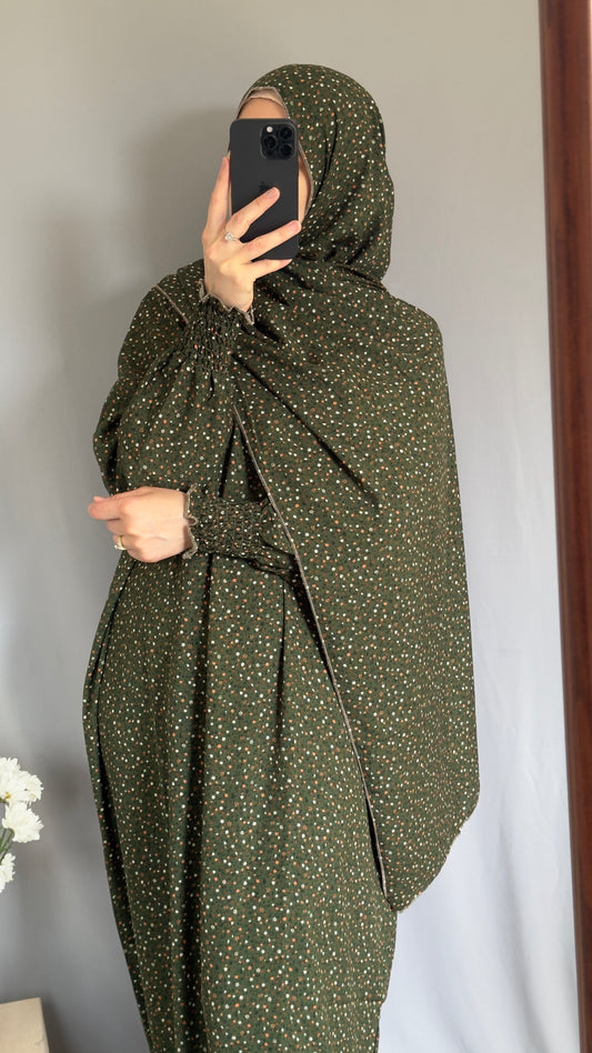 Elegant Prayer Dress, Prayer Outfit, Maxi Dress, Khimar, Islamic Dress, Prayer Abaya, Prayer set, Islamic gift, PrayerHijab, Umrah Abaya, Ramadan Abaya, One Size Prayer Dress