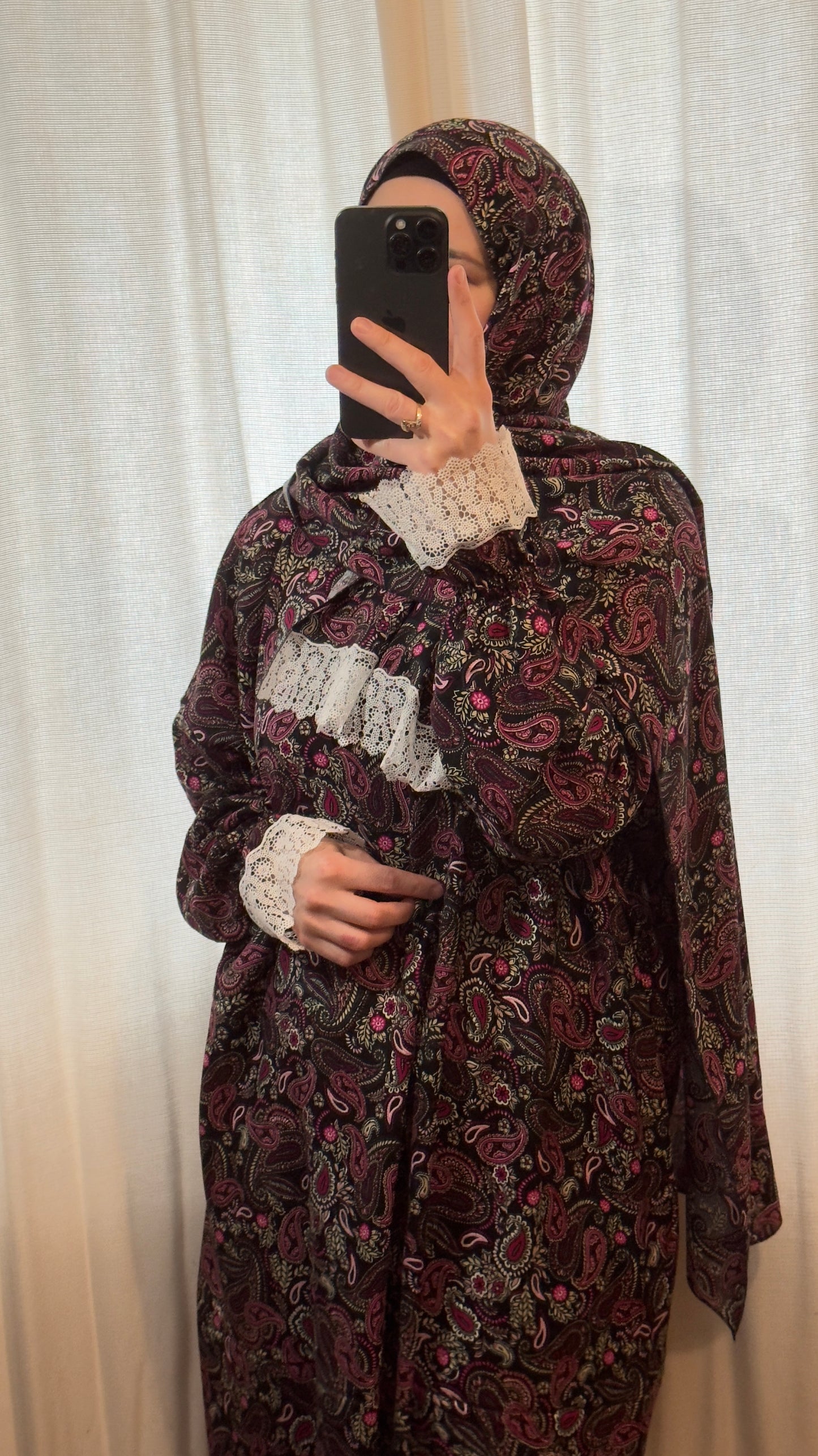 Elegant Cotton Prayer Dress, Prayer clothes for women, Islamic Prayer dress, Prayer Outfit, Prayer Set, Prayer Hijab, Salah dress, Islamic Gift, Muslim clothing, Prayer abaya