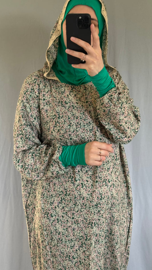 Prayer Dress, Islamic Prayer dress, Prayer Abaya, One Piece Prayer Dress with attached Hijab, Prayer Dress for Woman, Ramadan Eid Gift