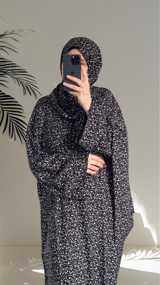 Floral Abaya, Maxi Dress, prayer abaya, Muslim Women long Dress, Islamic Dress, Hijab, long Sleeve Dress, Kaftan, Modest Clothing, Clothed Abaya