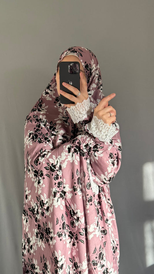 Purple Prayer Dress, Prayer Jilbab, Prayer Abaya, Two Piece Prayer dress muslim, Salah dress, Prayer set, Prayer outfit, Prayer clothes woman, muslim Prayer dress, Islamic gift