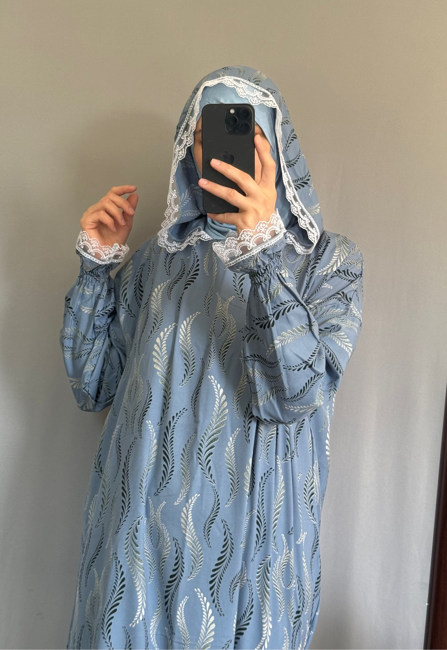 Islamic gift set / Prayer clothing / abaya gift set / clothes for prayer / prayer dress / plus size one piece pray clothes / cotton prayer robe/ prayer abaya ,Hooded Prayer Dress