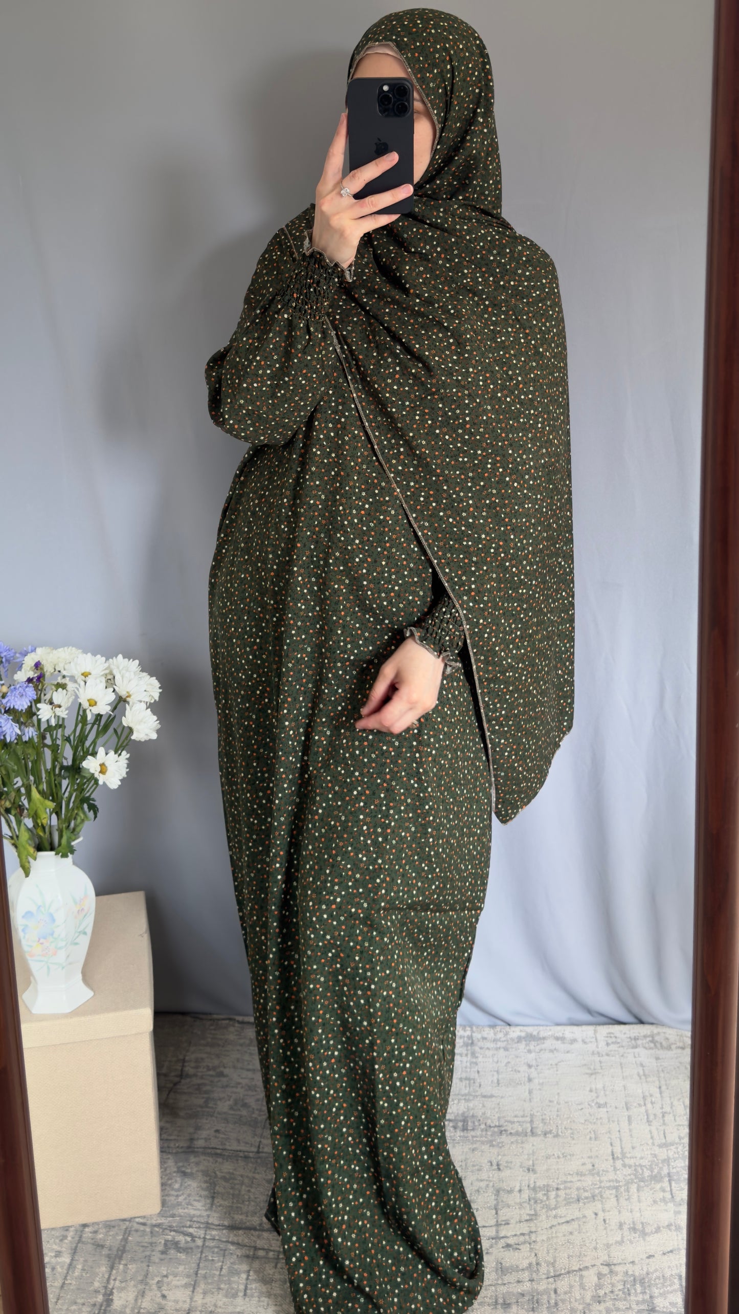 Elegant Prayer Dress, Prayer Outfit, Maxi Dress, Khimar, Islamic Dress, Prayer Abaya, Prayer set, Islamic gift, PrayerHijab, Umrah Abaya, Ramadan Abaya, One Size Prayer Dress