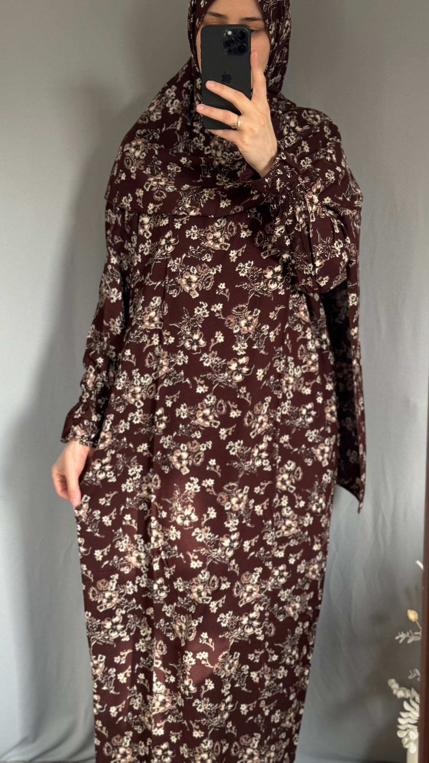 Prayer Abaya Set / Prayer Dress for Woman / Prayer Clothes Muslim / Prayer Gown / Prayer Outfit/ Salah Dress / Namaz Dress / Overhead Abaya