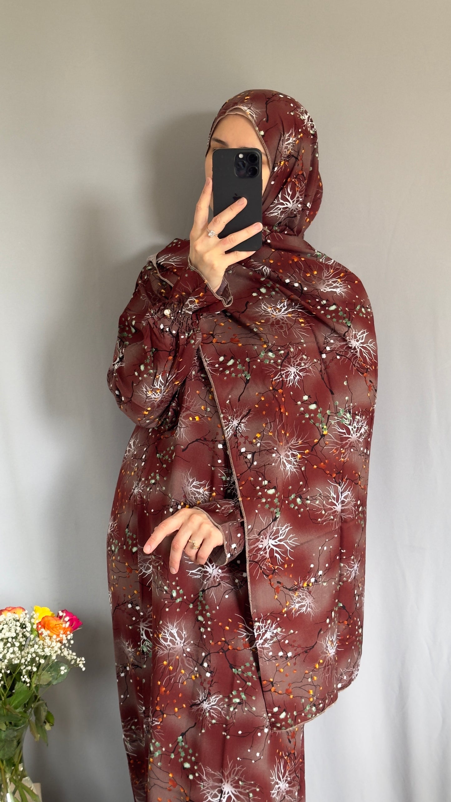 Brown Prayer Dress, Prayer clothes for women, Islamic Prayer dress, Prayer Outfit, Prayer Set, Prayer Hijab, Salah dress, Islamic Gift, Muslim clothing, Prayer abaya, Prayer Wear