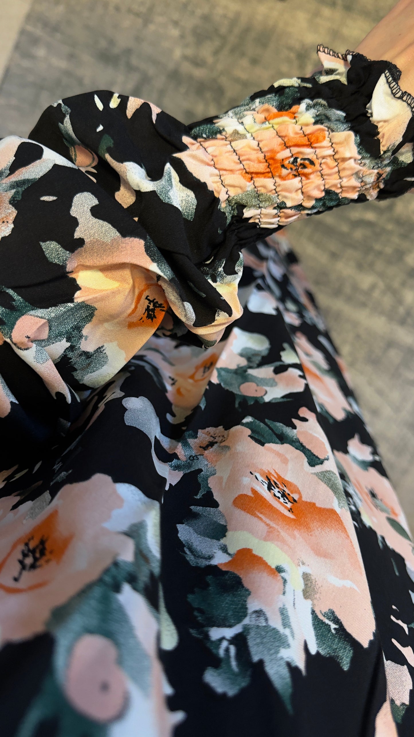 Elegant Floral Prayer Dress – Modest Islamic Wear for Women - Breathable Cotton Salah Dress - Modest Prayer Dress for Women - Ramadan Floral Abaya - Prayer Set