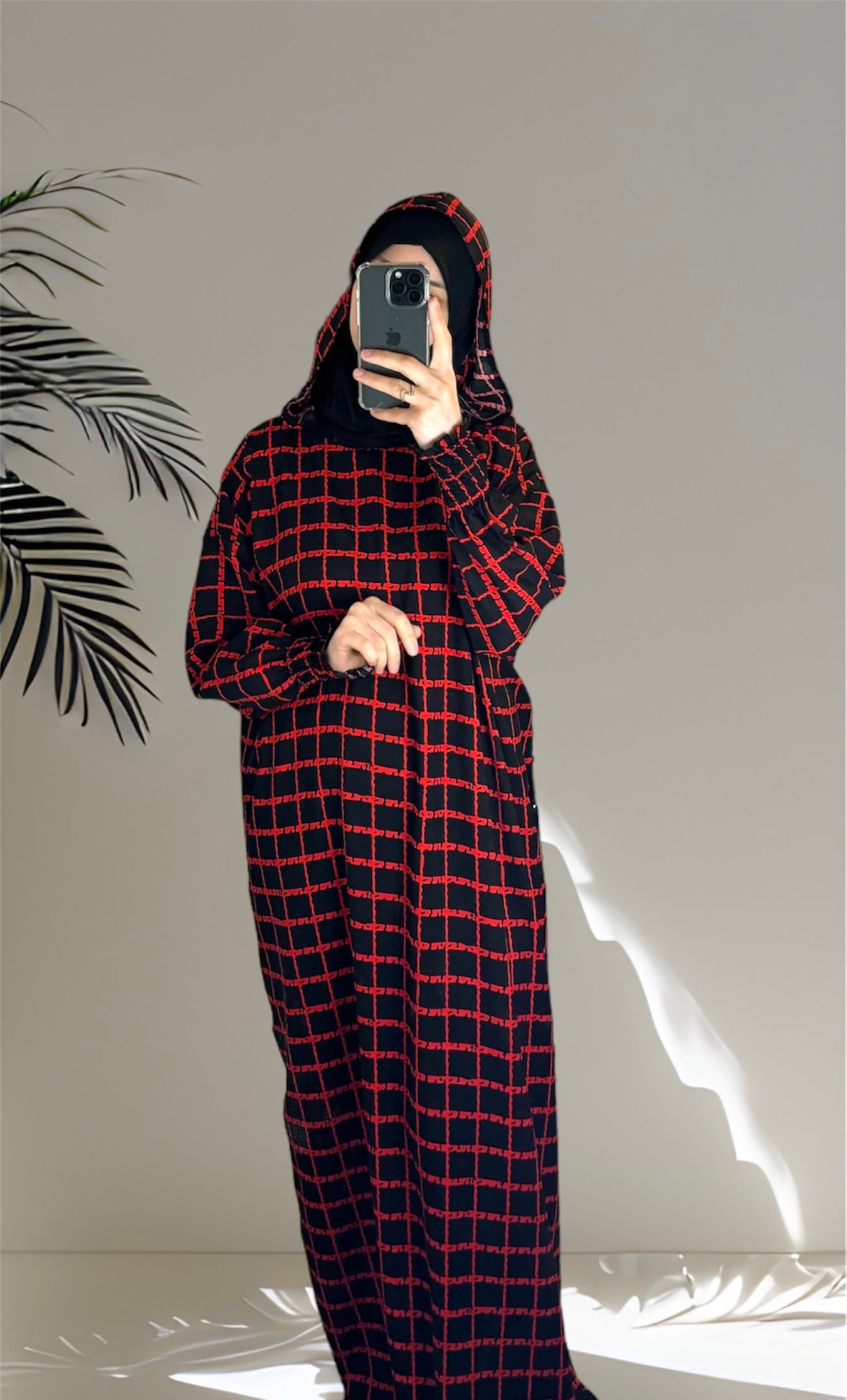 Prayer clothing / abaya gift set / clothes for prayer / prayer dress / plus size one piece pray clothes / cotton prayer robe/ prayer abaya ,Hooded Prayer Dress