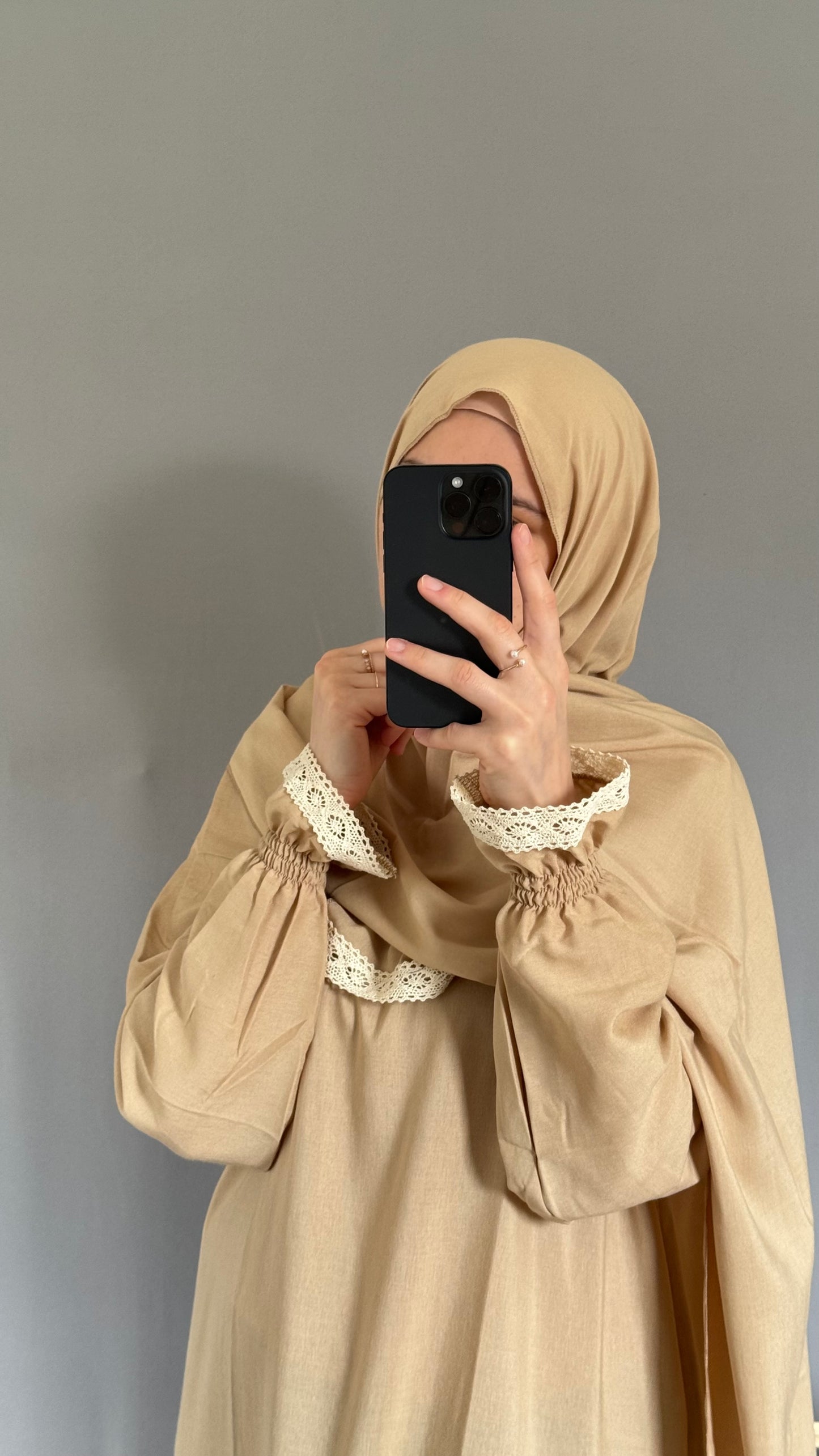 Beige Prayer Dress, Prayer Jilbab, Prayer Abaya, Two Piece Prayer dress muslim, Salah dress, Prayer set, Prayer outfit, Prayer clothes woman, muslim Prayer dress, Islamic gift